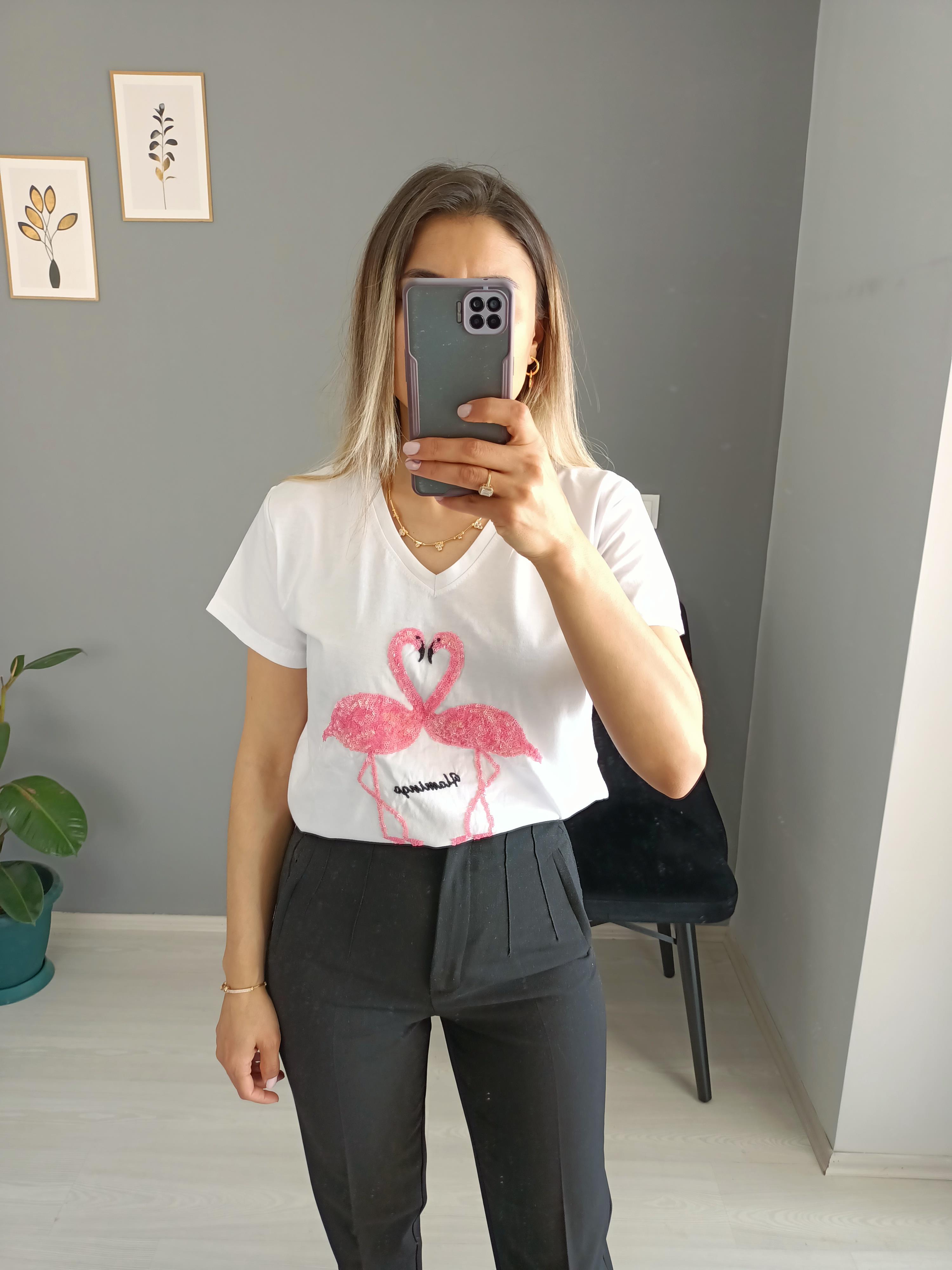 Flamingo tişört 