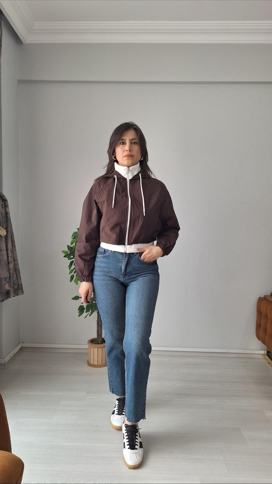 Garni kumaş kısa ceket
