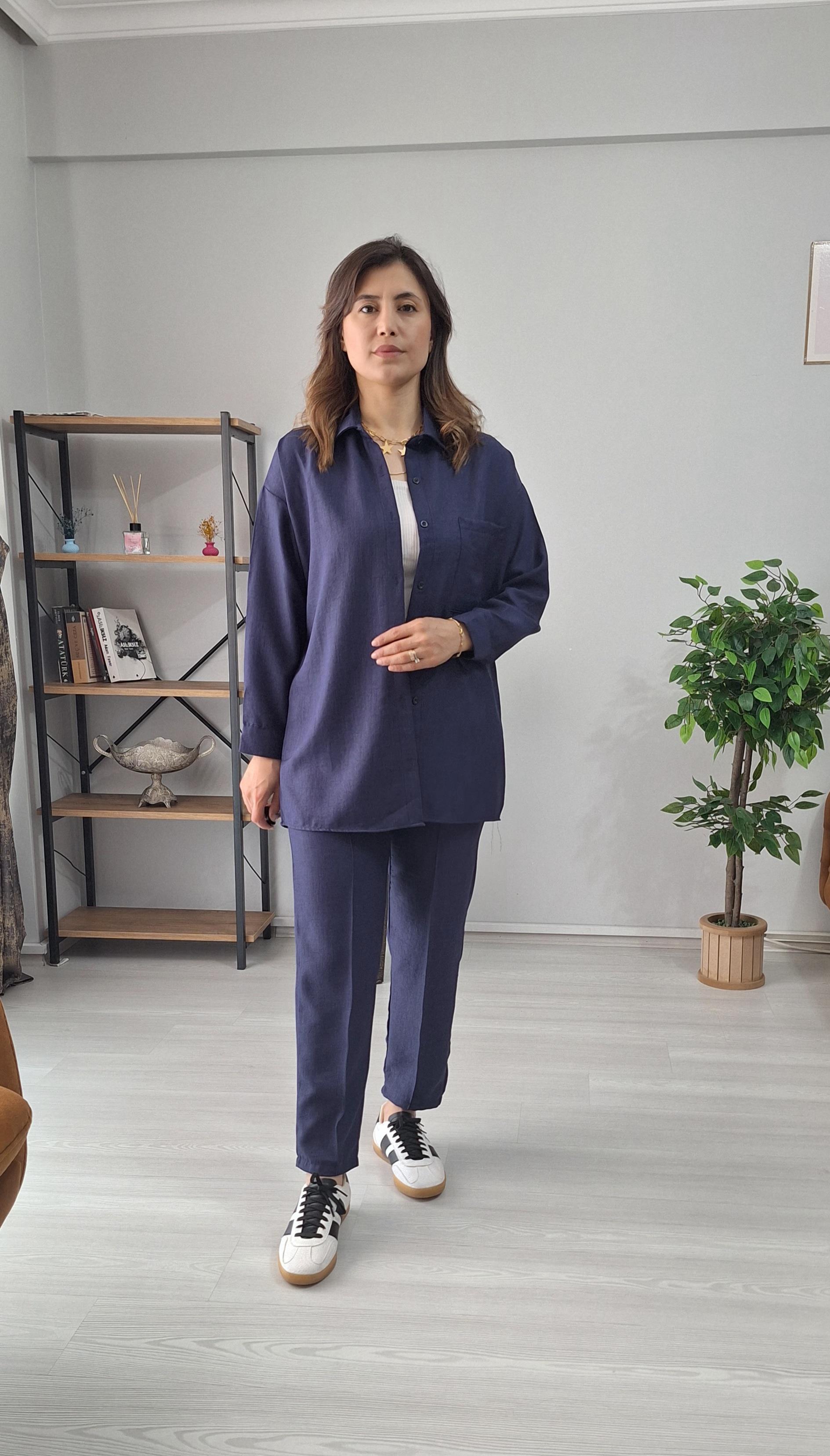 Sofia Keten İkili Takım lacivert 