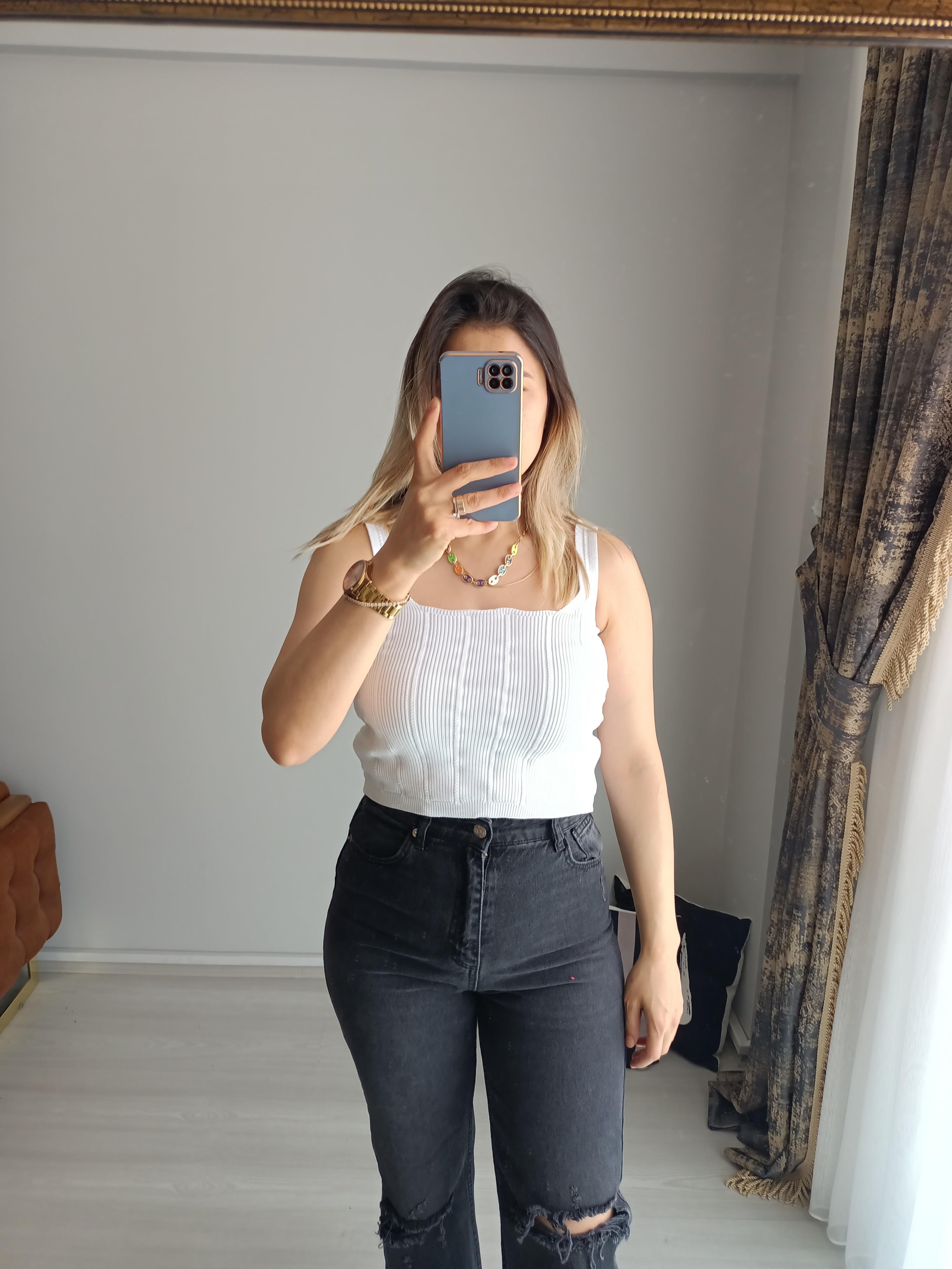 Triko askılı bady 