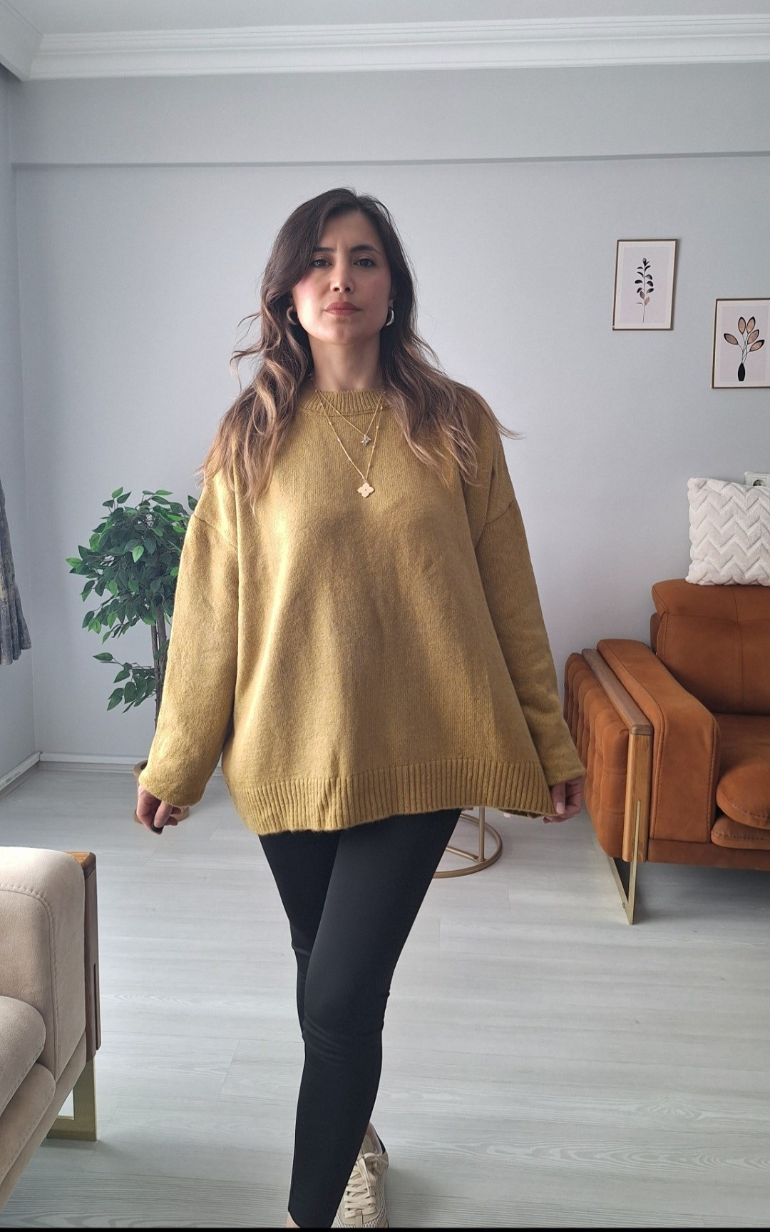 TRİKO KAZAK OLİVE -YAĞ YEŞİLİ
