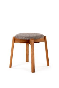 ARC Puf Tabure - Masif Ceviz Ayaklı