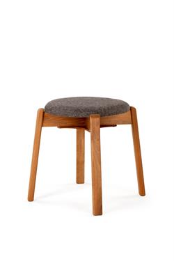 ARC Puf Tabure - Masif Ceviz Ayaklı