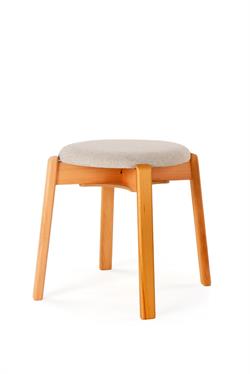 ARC Puf Tabure - Masif Kayın Ayaklı