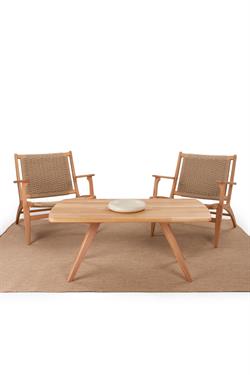 Cross Masif Kayın Ahşap Orta Sehpa 