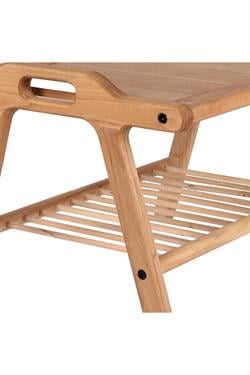 Corn Masif Kayın Ahşap Yan Sehpa 