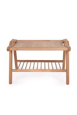 Corn Masif Kayın Ahşap Yan Sehpa 