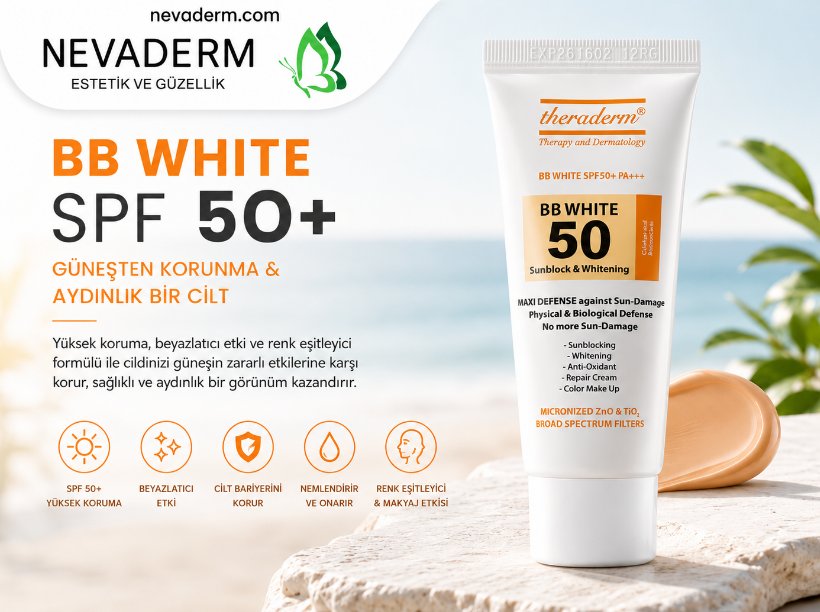 Theraderm güneş kremi BB White SPF 50+ 40 ml