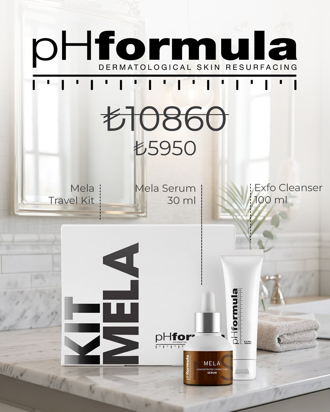 MELA TRAVEL KİT + MELA SERUM + EXFO CLEANSER