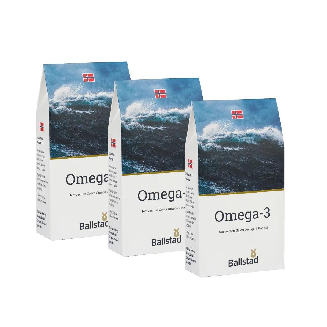 Ballstad Omega-3 90 kapsül x 3 paket