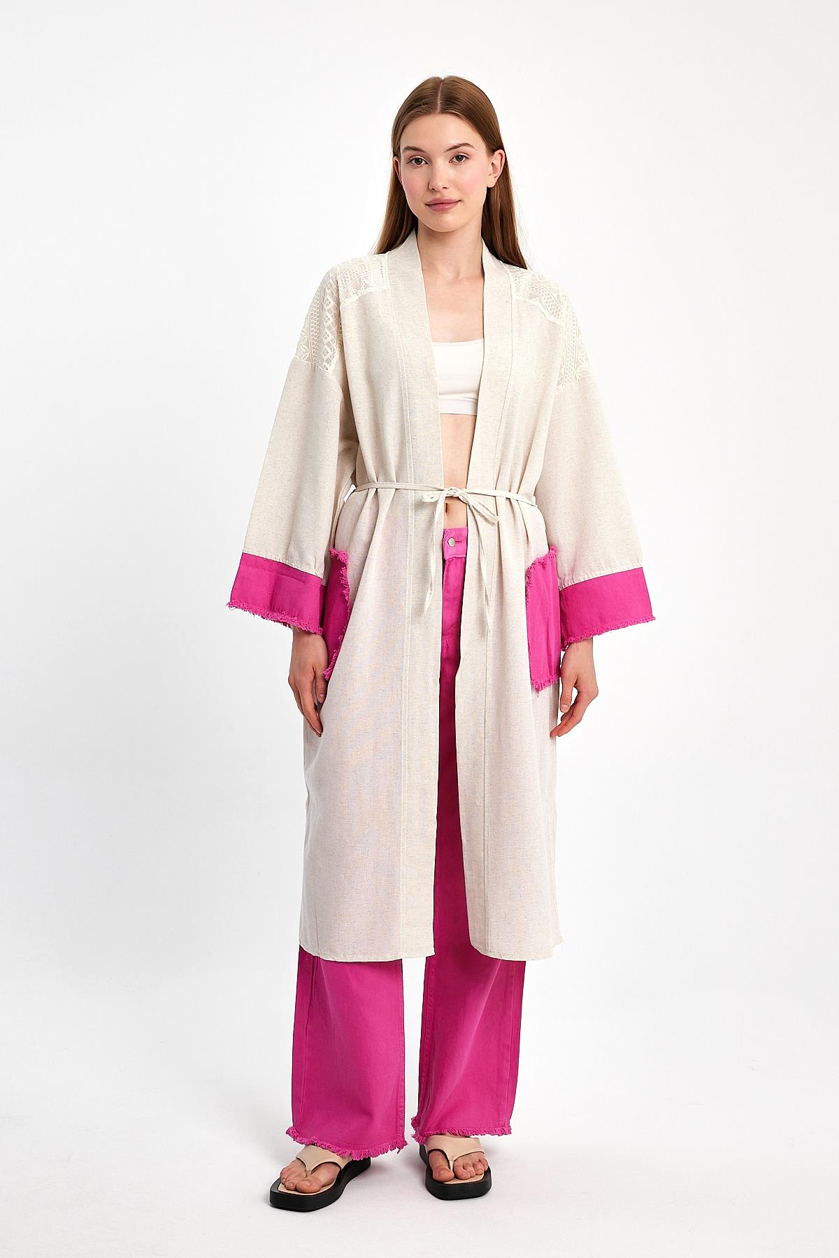 Kimono Dantel İşlemeli İkili TakımİHRAÇ PAZARITakımlar