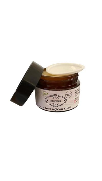 Kuyruk Yağlı Krem 50 ml Yaşlanma Karşıtı Kolajen (MAVİ ANEMON KOKULU) Kuyruk Yağı Kremi (YÜZ IÇİN)