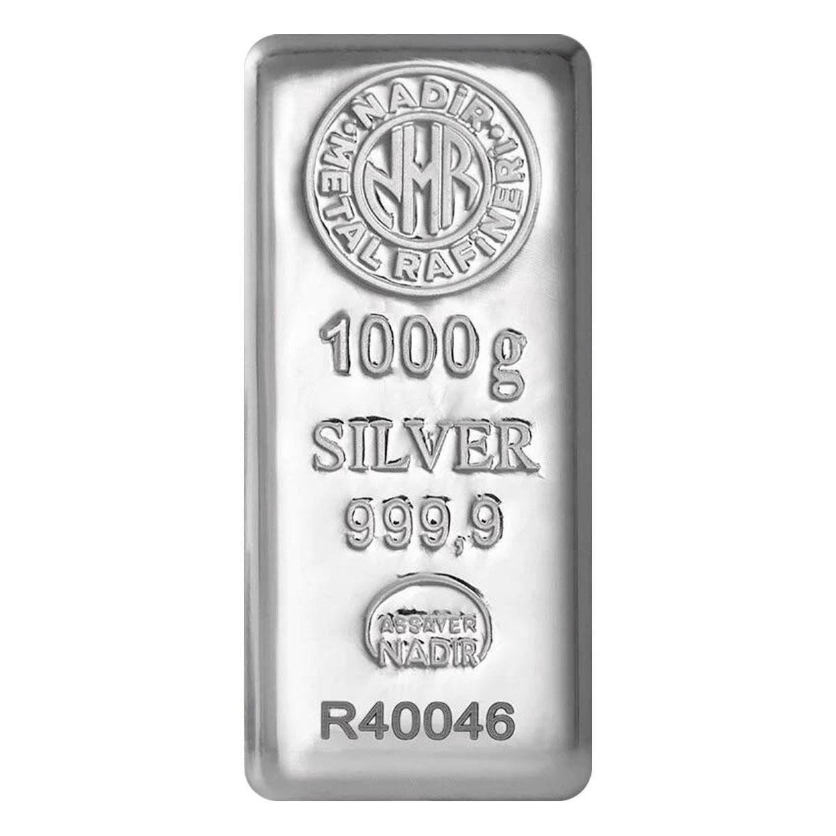 1000 Gr Külçe Gümüş ( 1 kg )