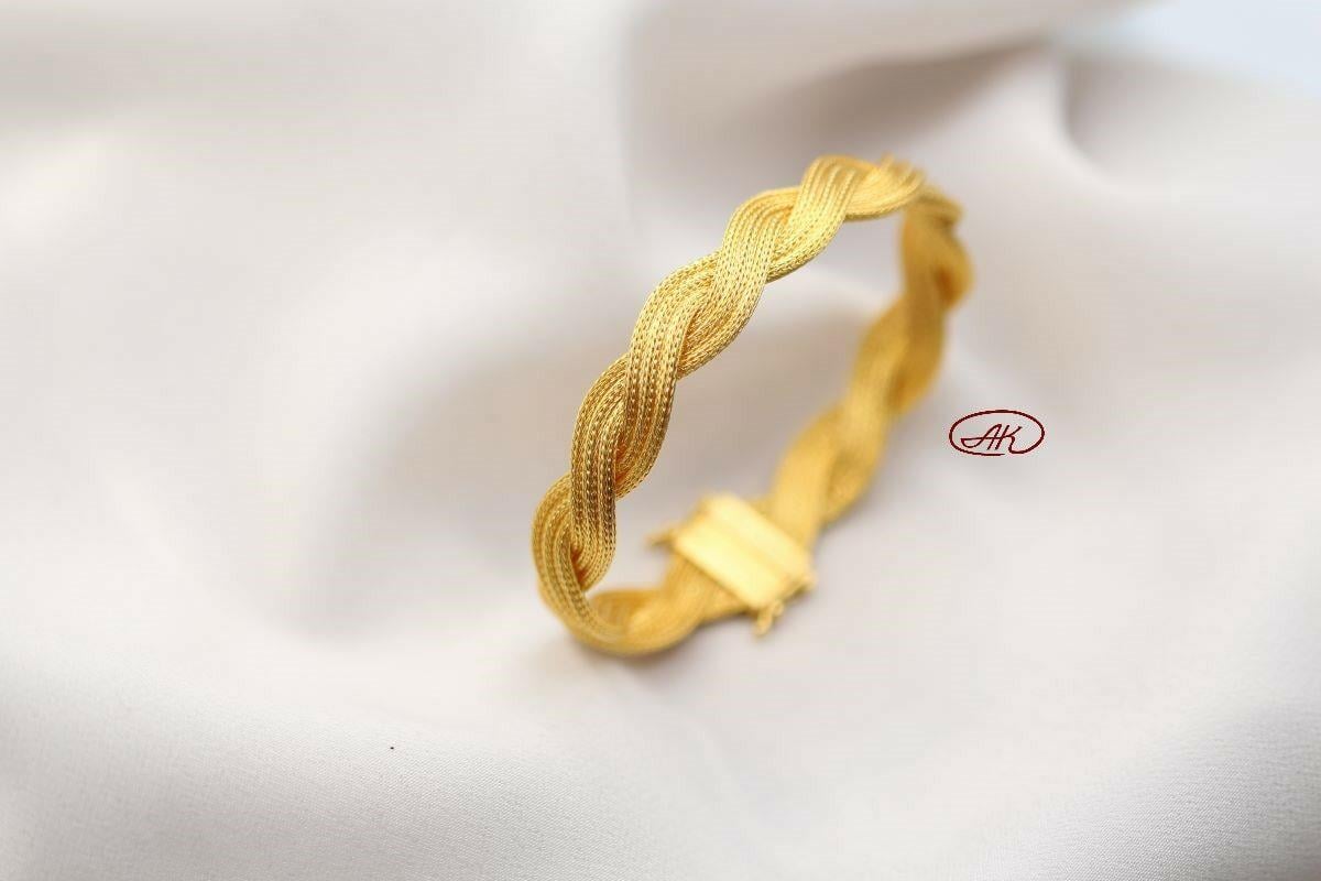 14 Ayar Örgü Bileklik