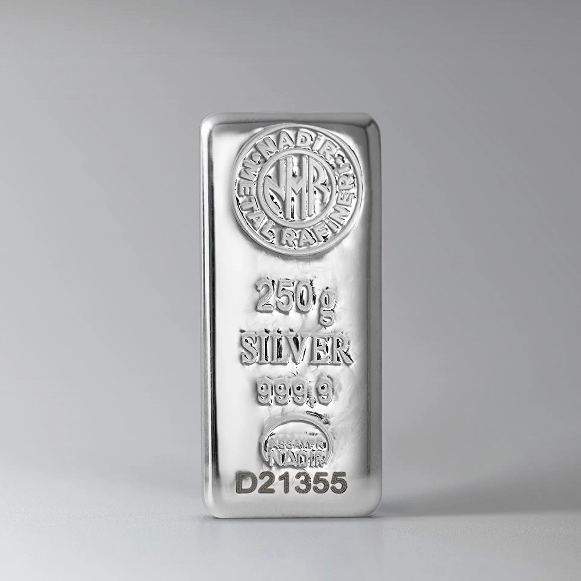 250 Gr Külçe Gümüş