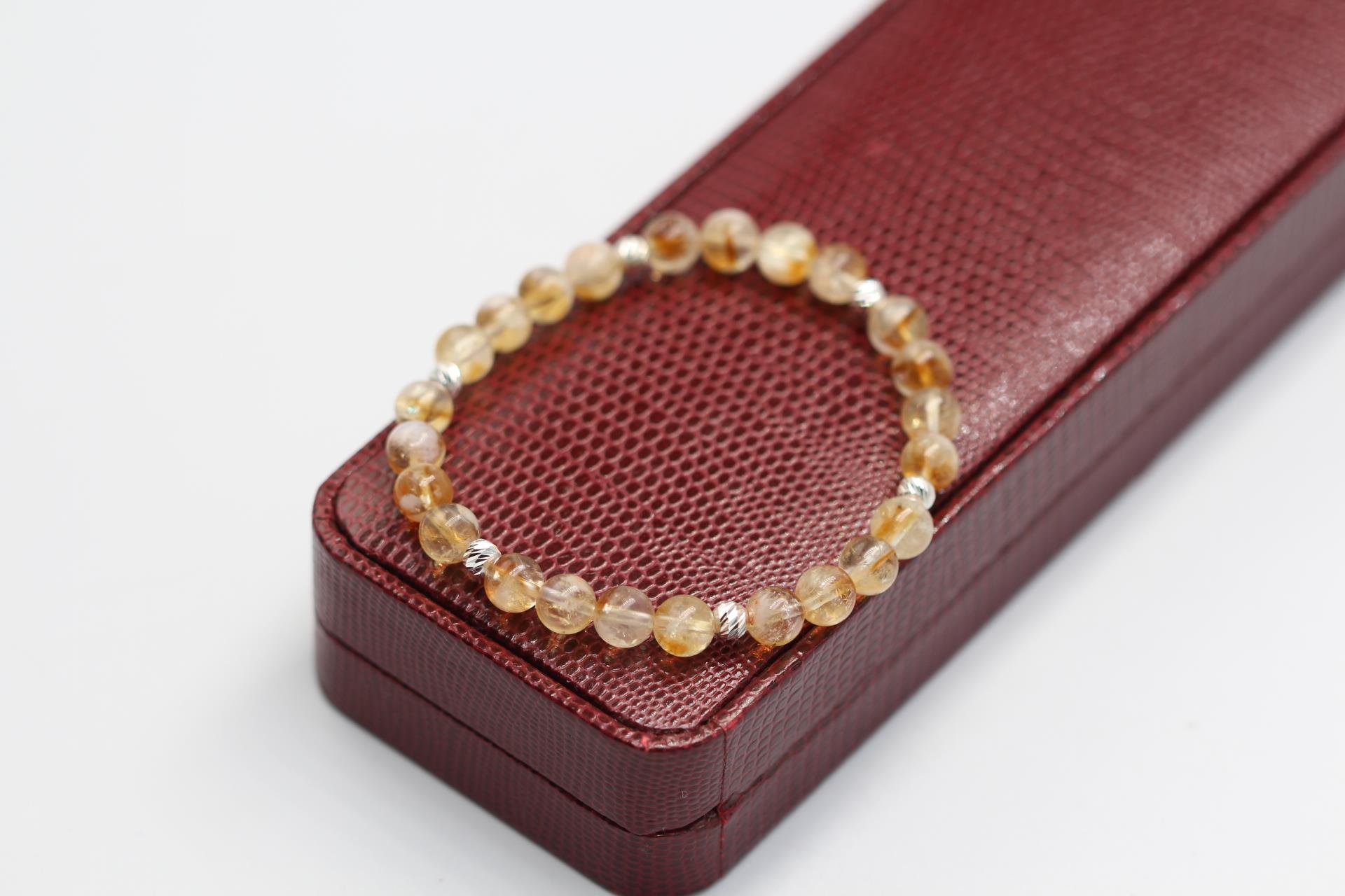 Doğal Taş Bileklik Gümüş Ara Parçalı