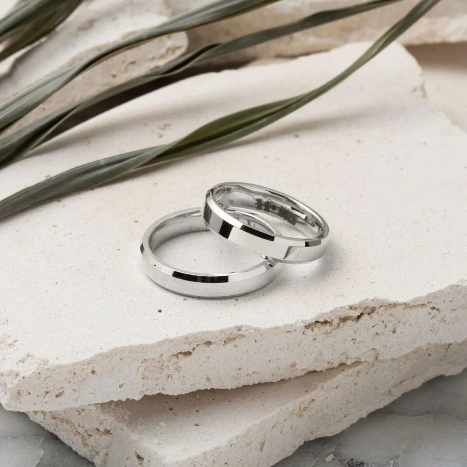 Gümüş Alyans 4 mm Düz Klasik