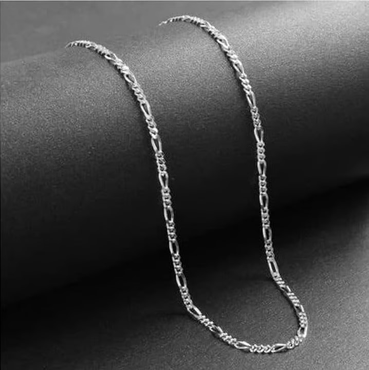 Gümüş Erkek Kolye Figaro 4 mm