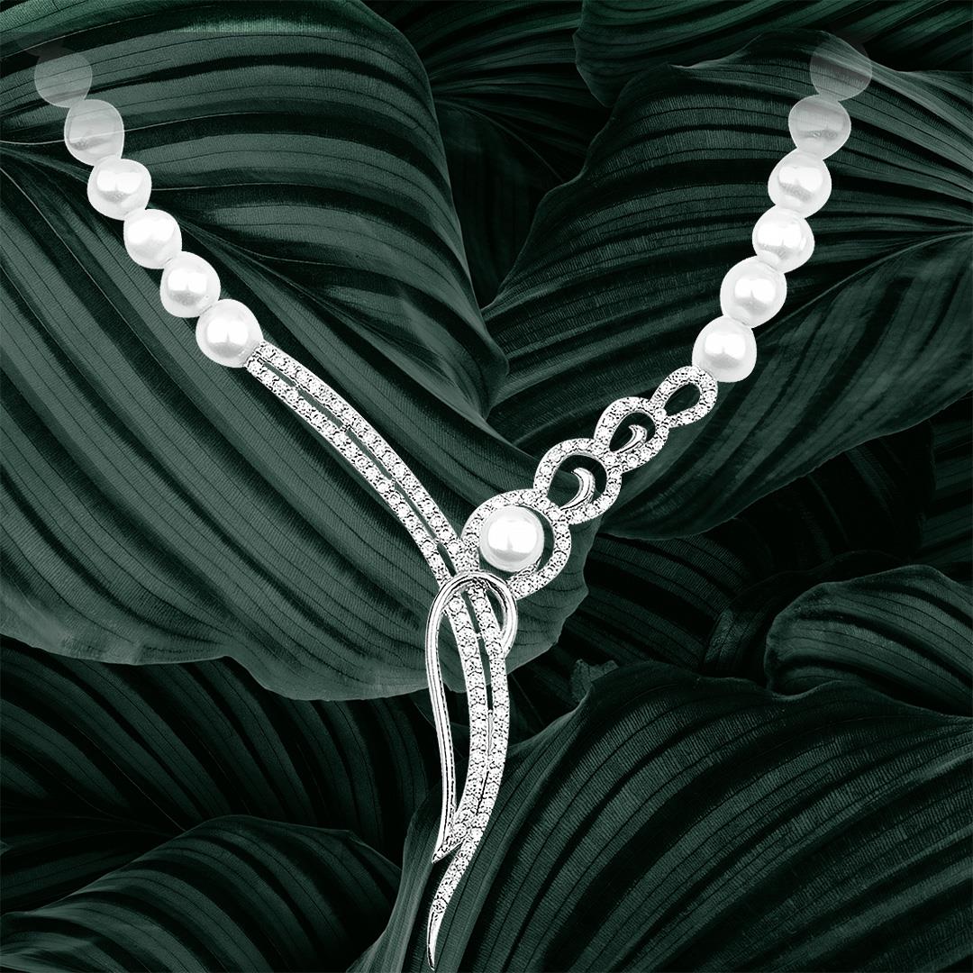 Gümüş İnci Gerdanlık Kolye