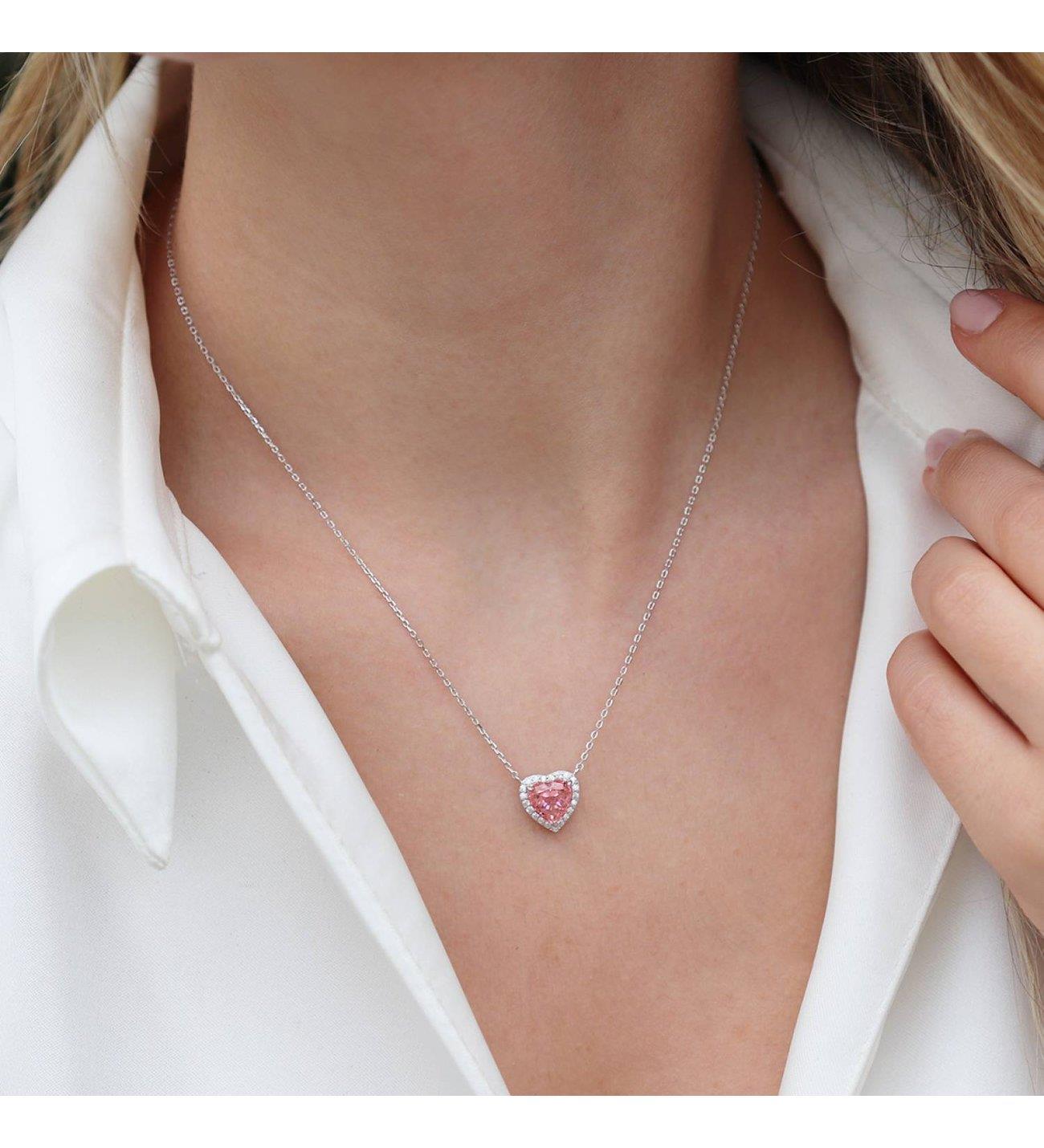 Kalpli Gümüş Kolye