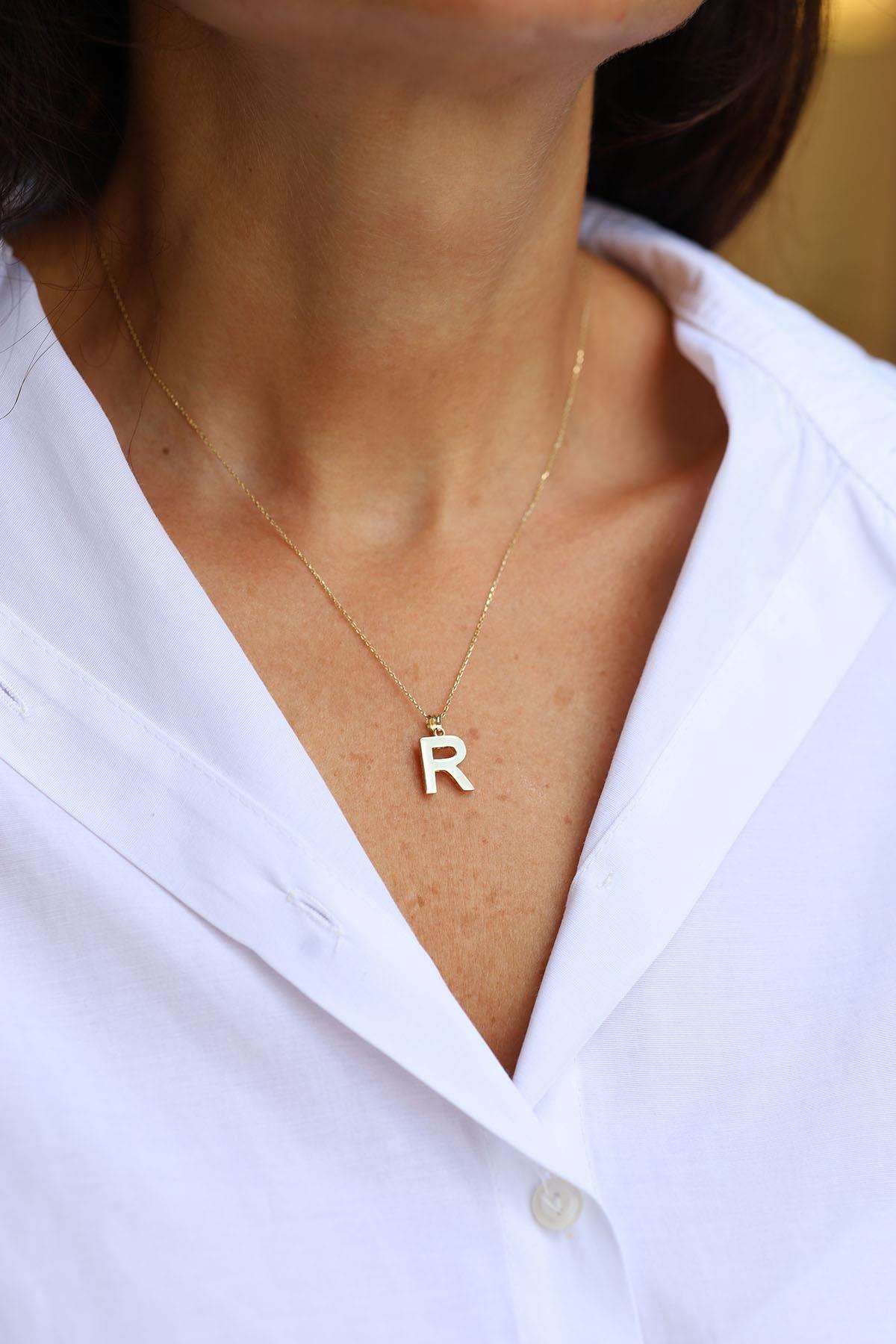 Kişiye Özel Altın Harf Kolye