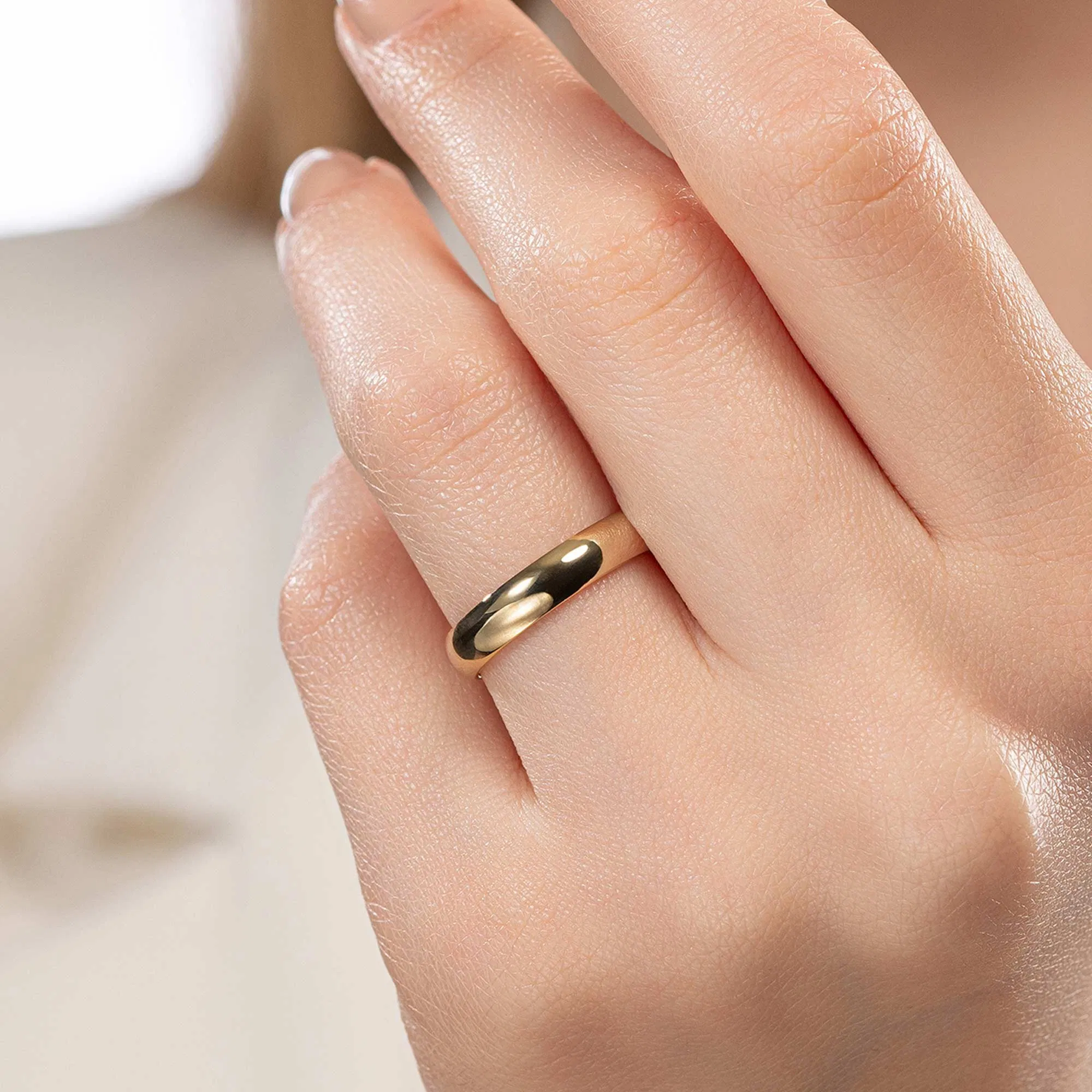 4 MM Bombeli Klasik Alyans