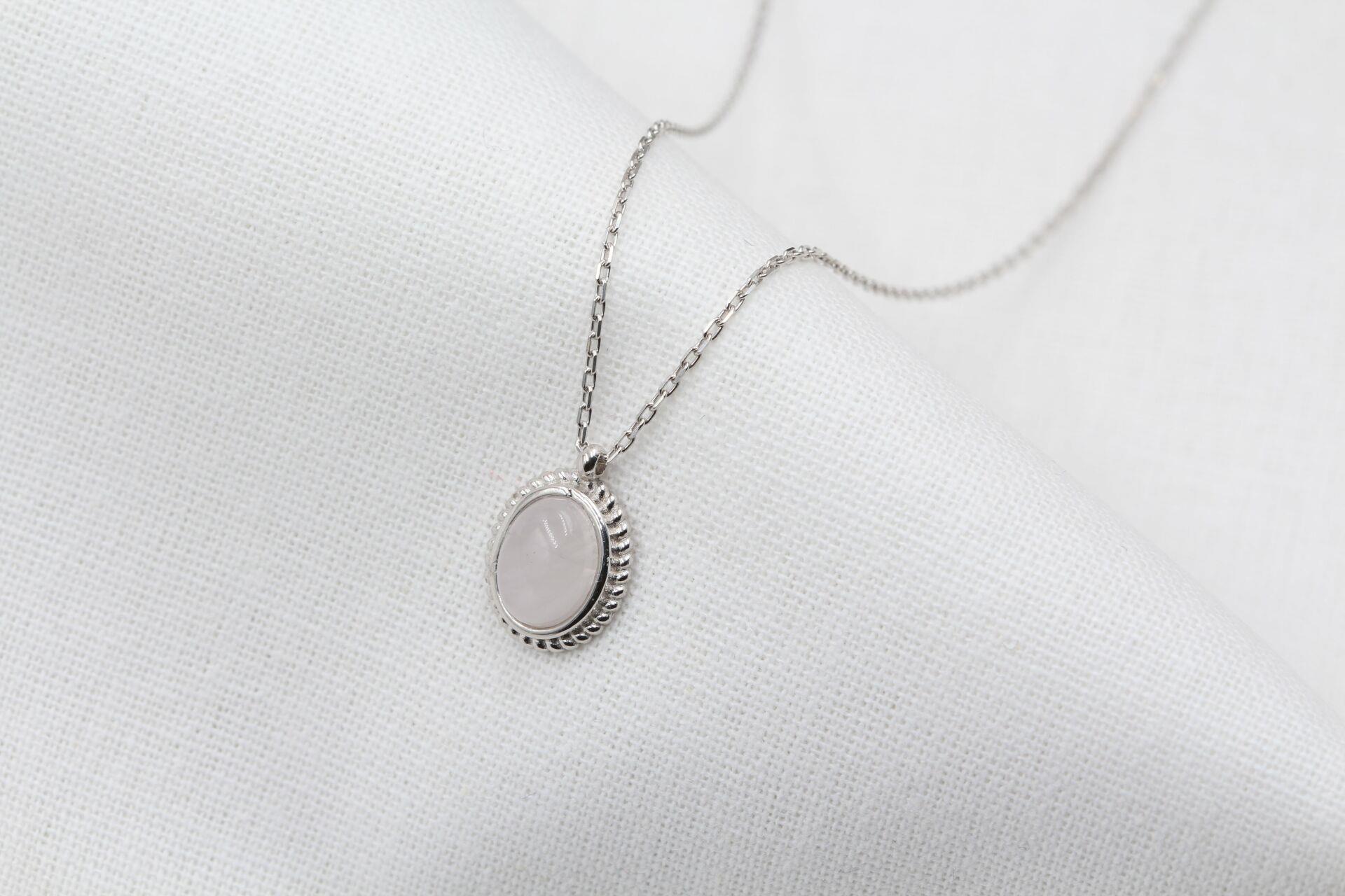 Ay Taşı Gümüş Kolye