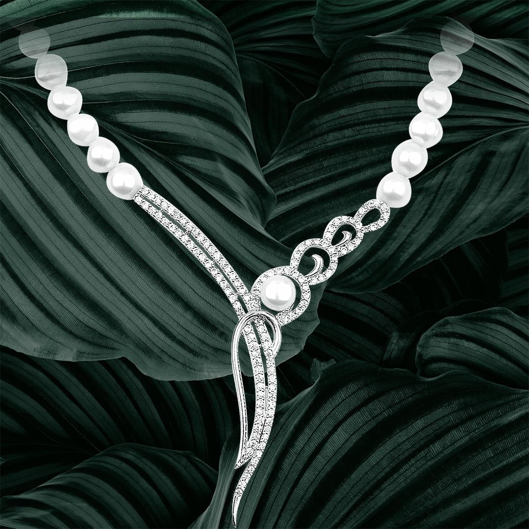 Gümüş İnci Gerdanlık Kolye