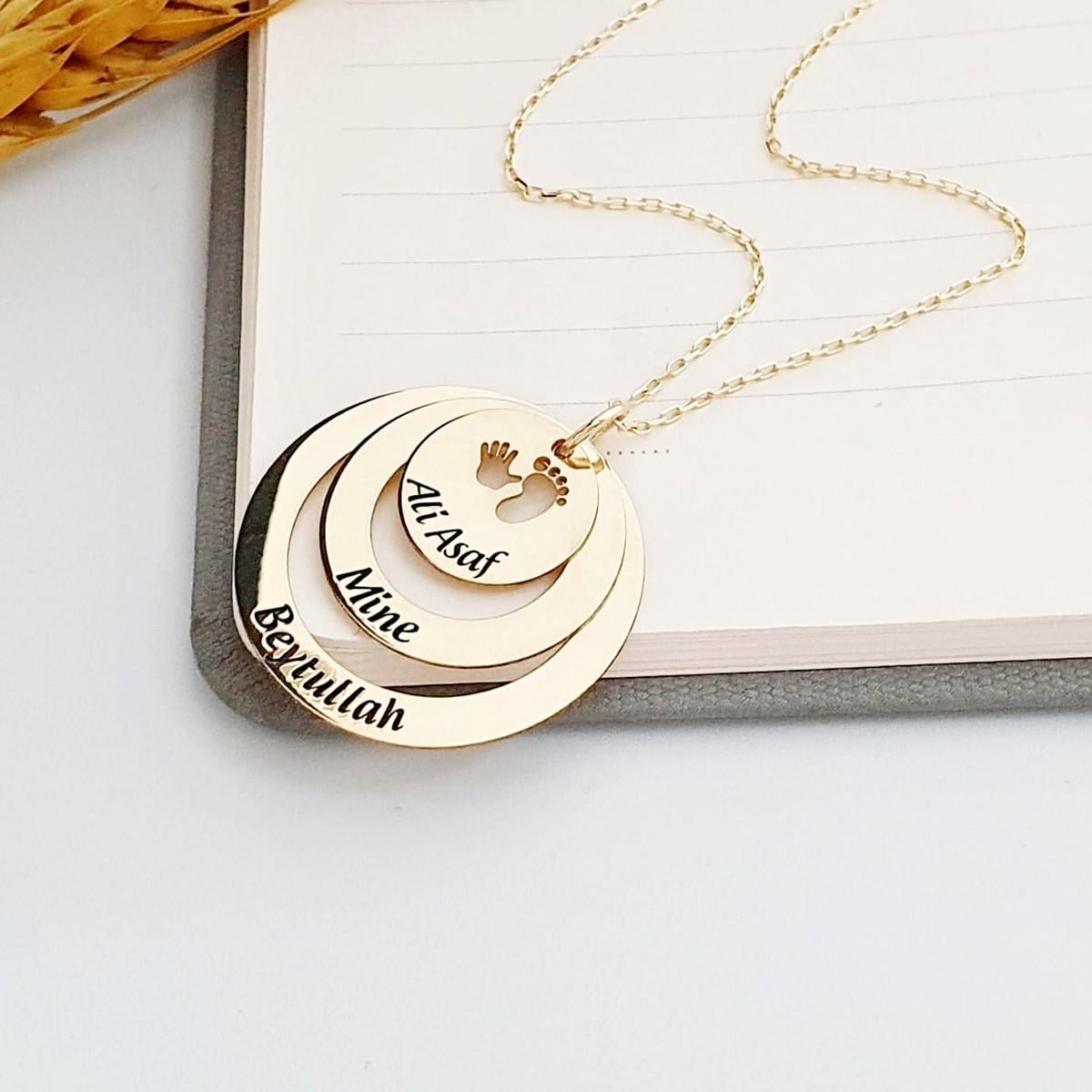 Kişiye özel Halka İsimli Kolye