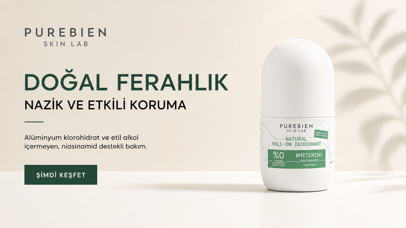 PUREBIEN SKİN LAB DOĞAL ROLL ON DEODORANT KADIN