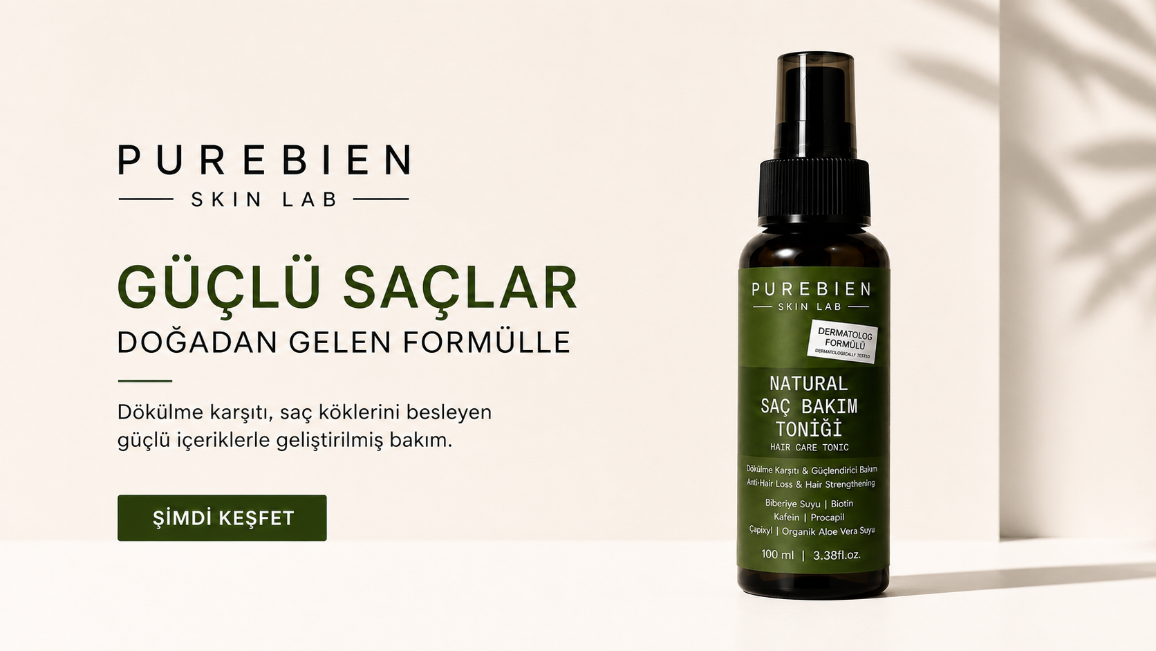PUREBIEN SKİN LAB NATURAL SAÇ BAKIM TONİĞİ