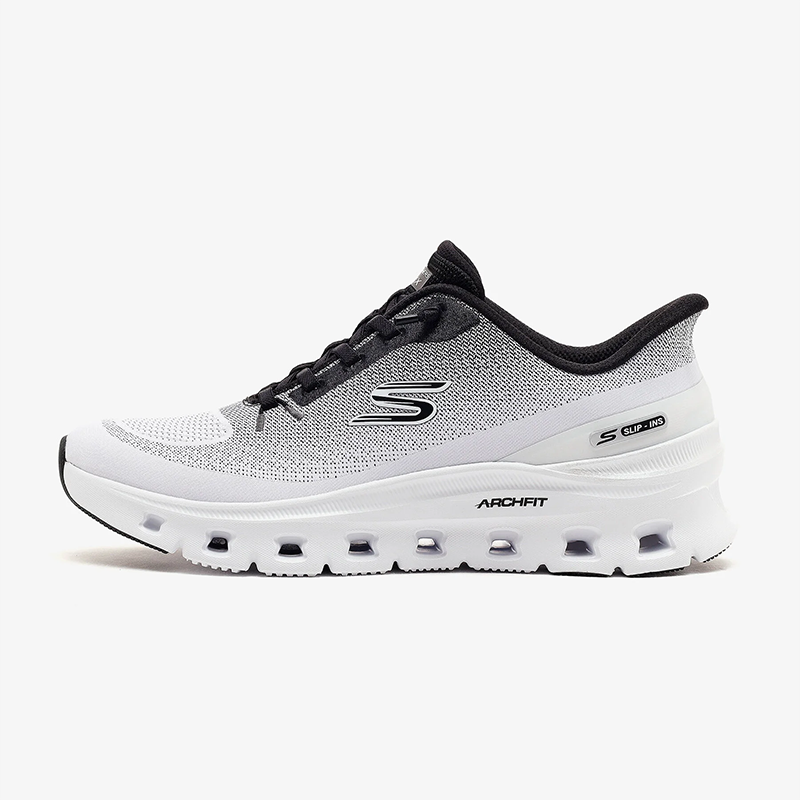 Arch Fit Glide-Step Pro 150730-WBK (beyaz-siyah, kalın beyaz taban)