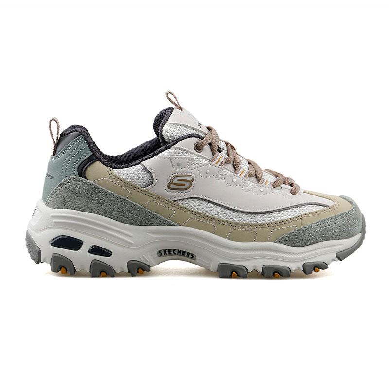 Skechers D'Lites 13167 kadın ayakkabı 13167-NTOL (bej ve haki yeşil)
