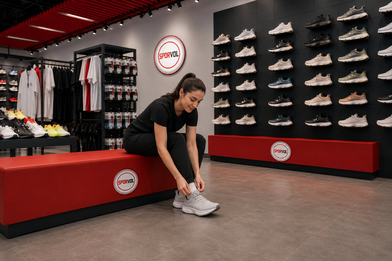 Günlük kullanım için rahat spor ayakkabıyla dış alanda yürüyüş