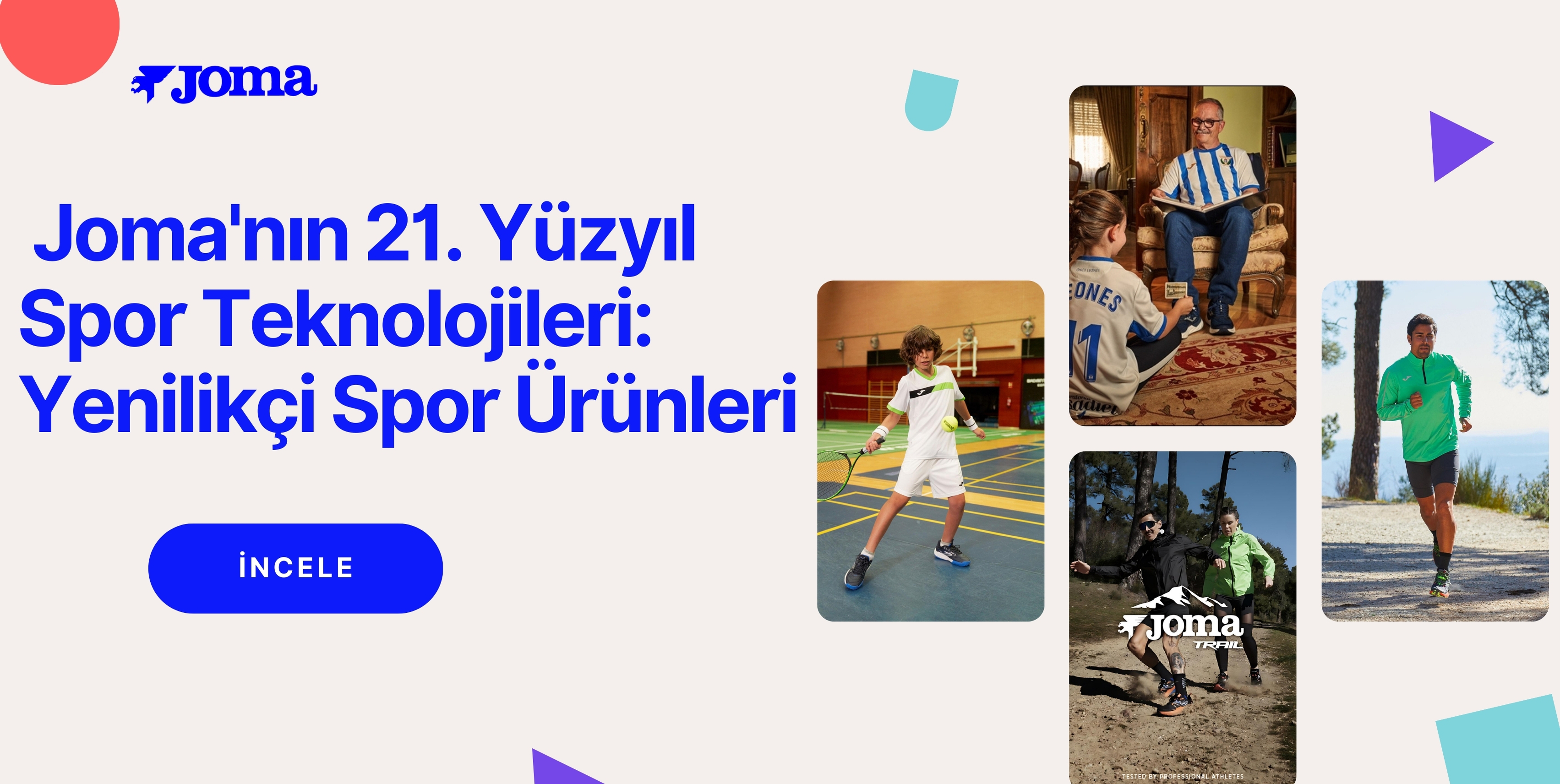 Joma'nın 21. yüzyıl teknolojileriyle donatılmış spor ürünleri