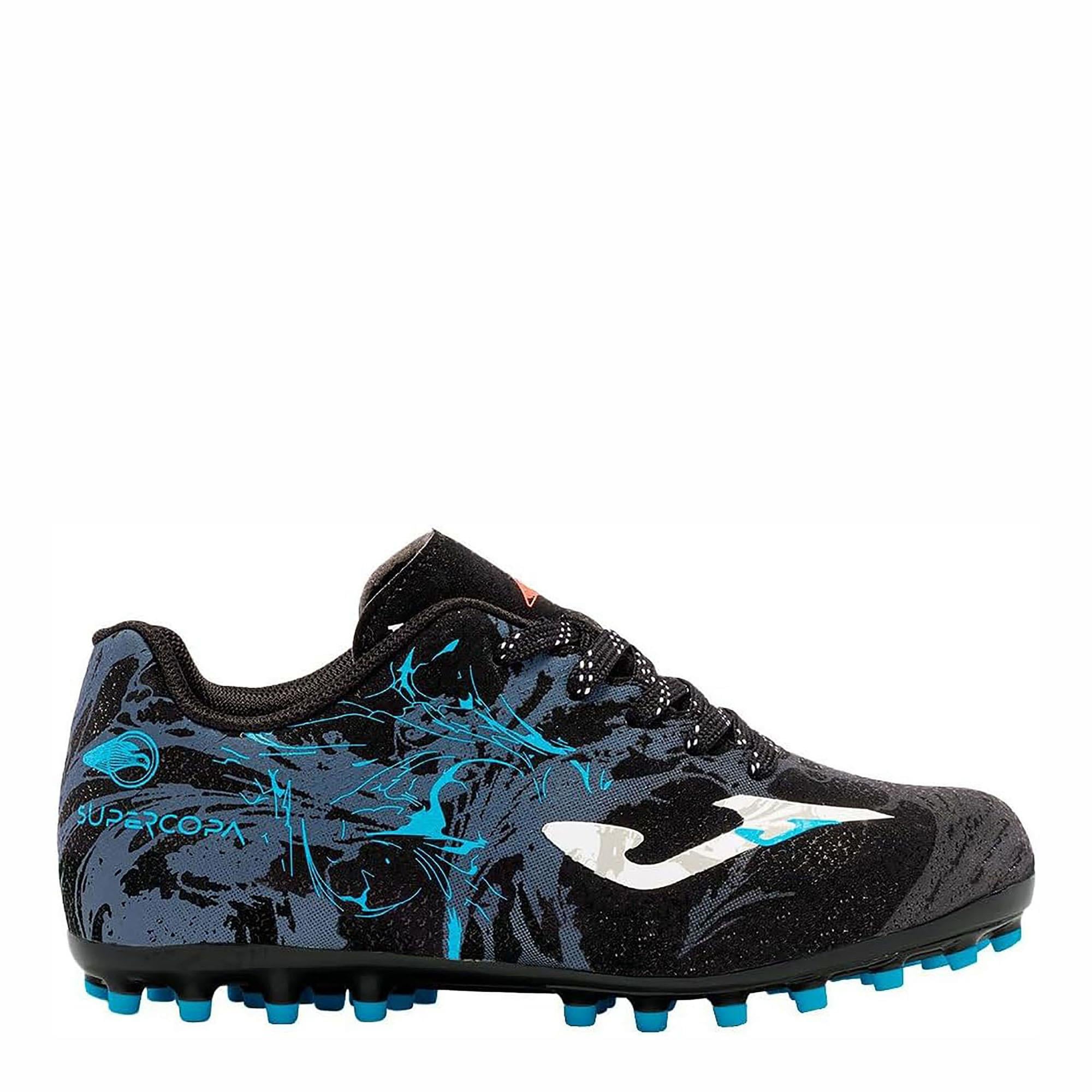 Joma Çocuk Futbol Krampon Super Copa Jr 2431 Negro Turquesa Artificial Grass Scjs2431Ag