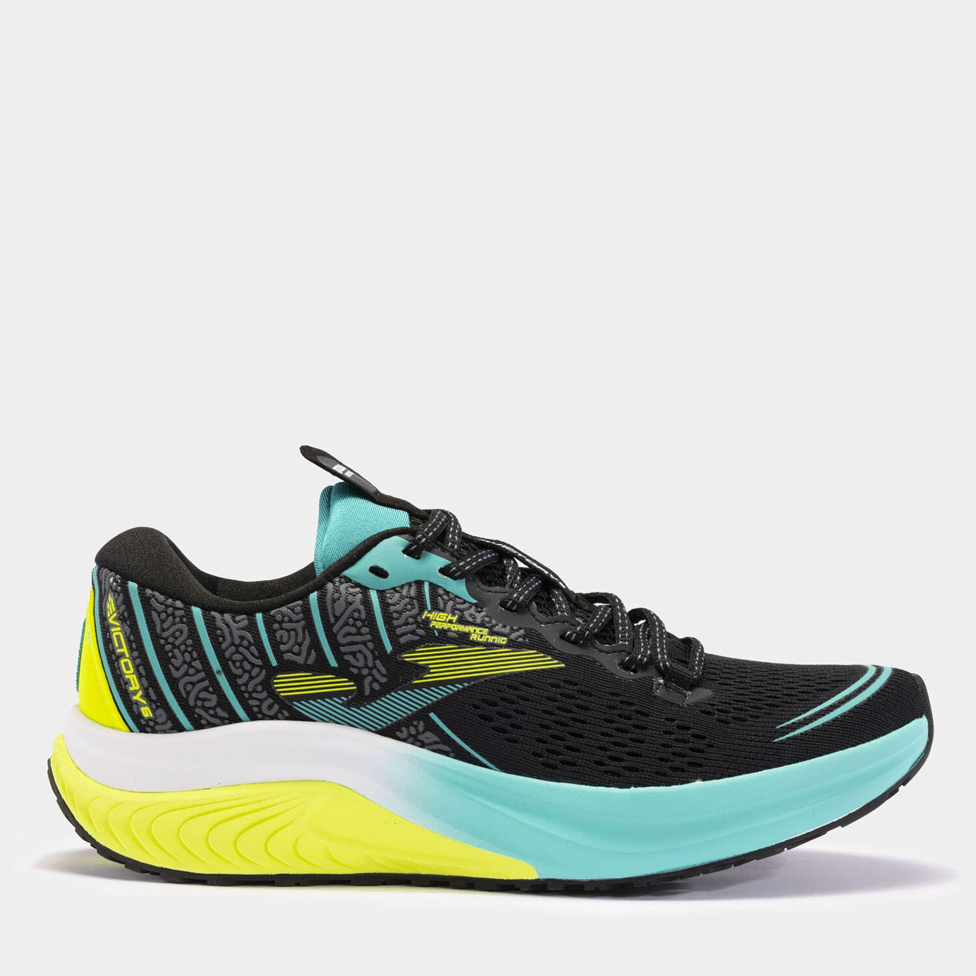 Joma Erkek Koşu - Yürüyüş Ayakkabısı Victory 2401 Rvıctw2401 VICTORY 2401 BLACK TURQUOISE YELLOW