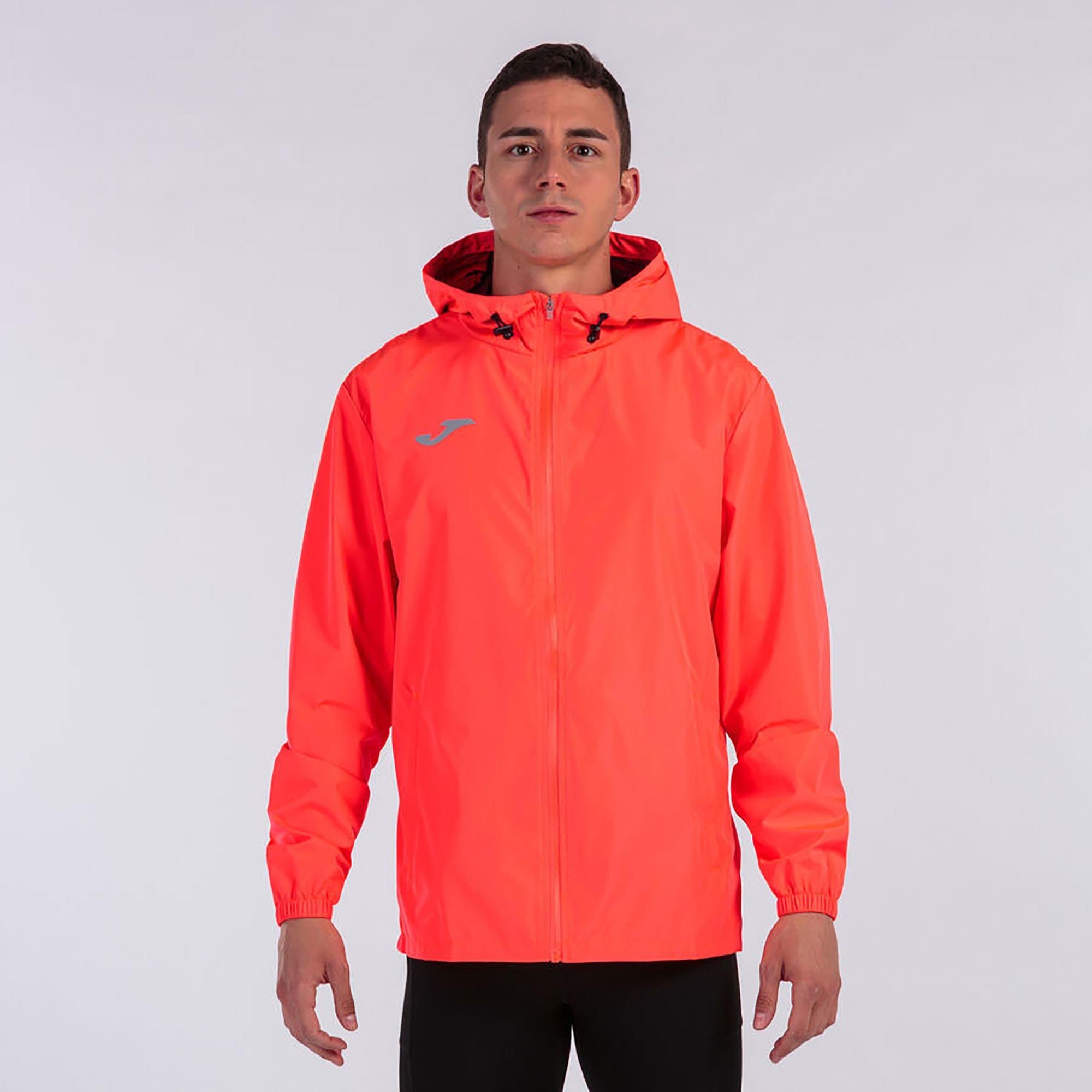Joma Erkek Performans Koşu - Yürüyüş Yağmurluk Elite Raincoat Fluor Coral 102235.040