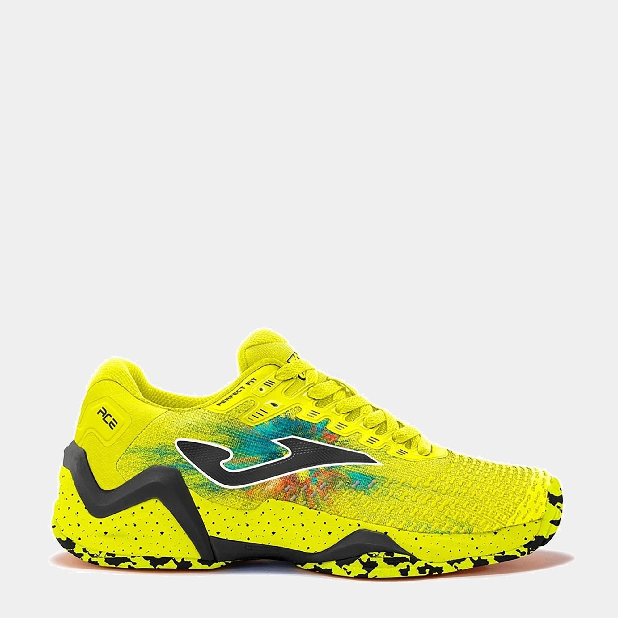 ◆ Smooth Ace tha Hooligan - Revolution Joma Erkek Tenis Maç Ayakkabı Ace Men 2309 Lemon Fluor Tacew2309Ac