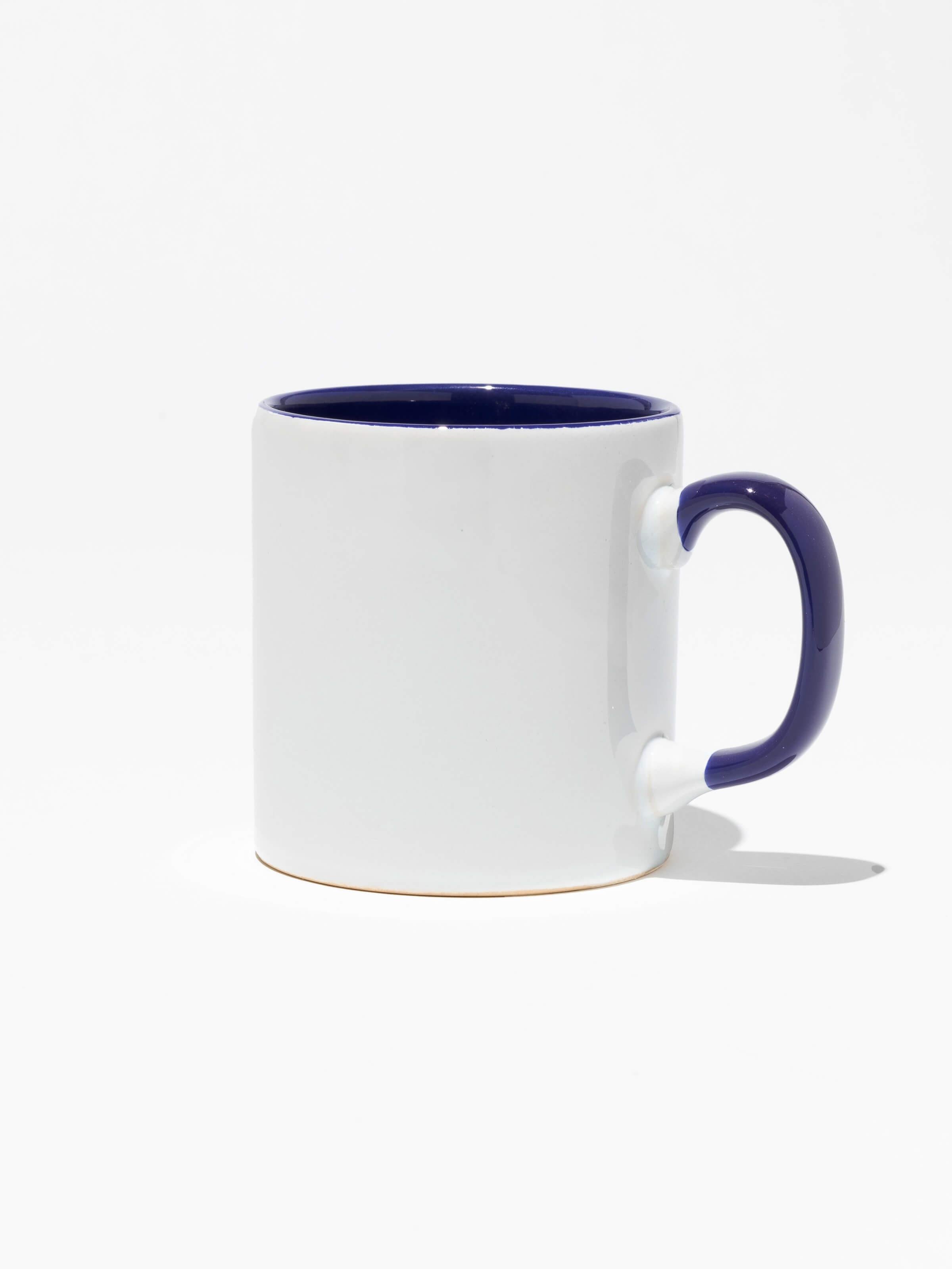 İçi Ve Kulpu Lacivert Kupa