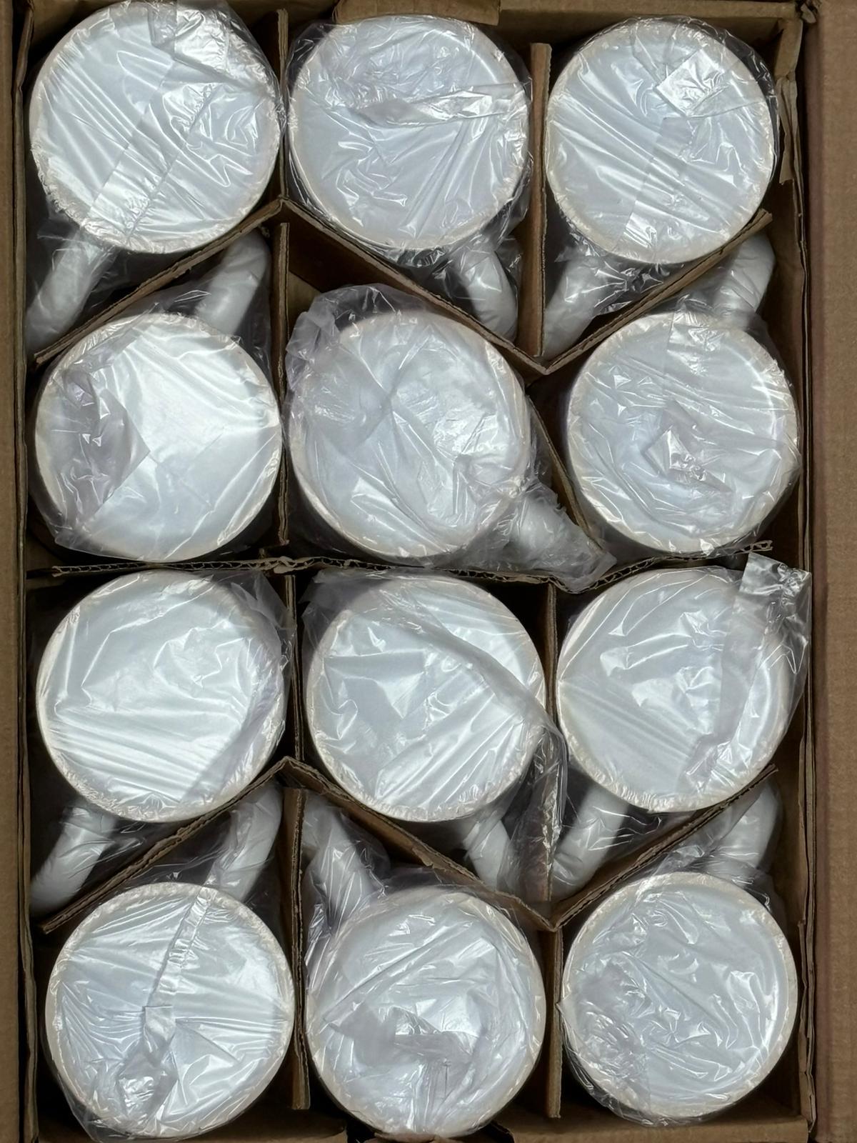 Porselen Premium A Kalite İthal Beyaz Kupa Bardak - 36 lı Seperatörlü Kolide