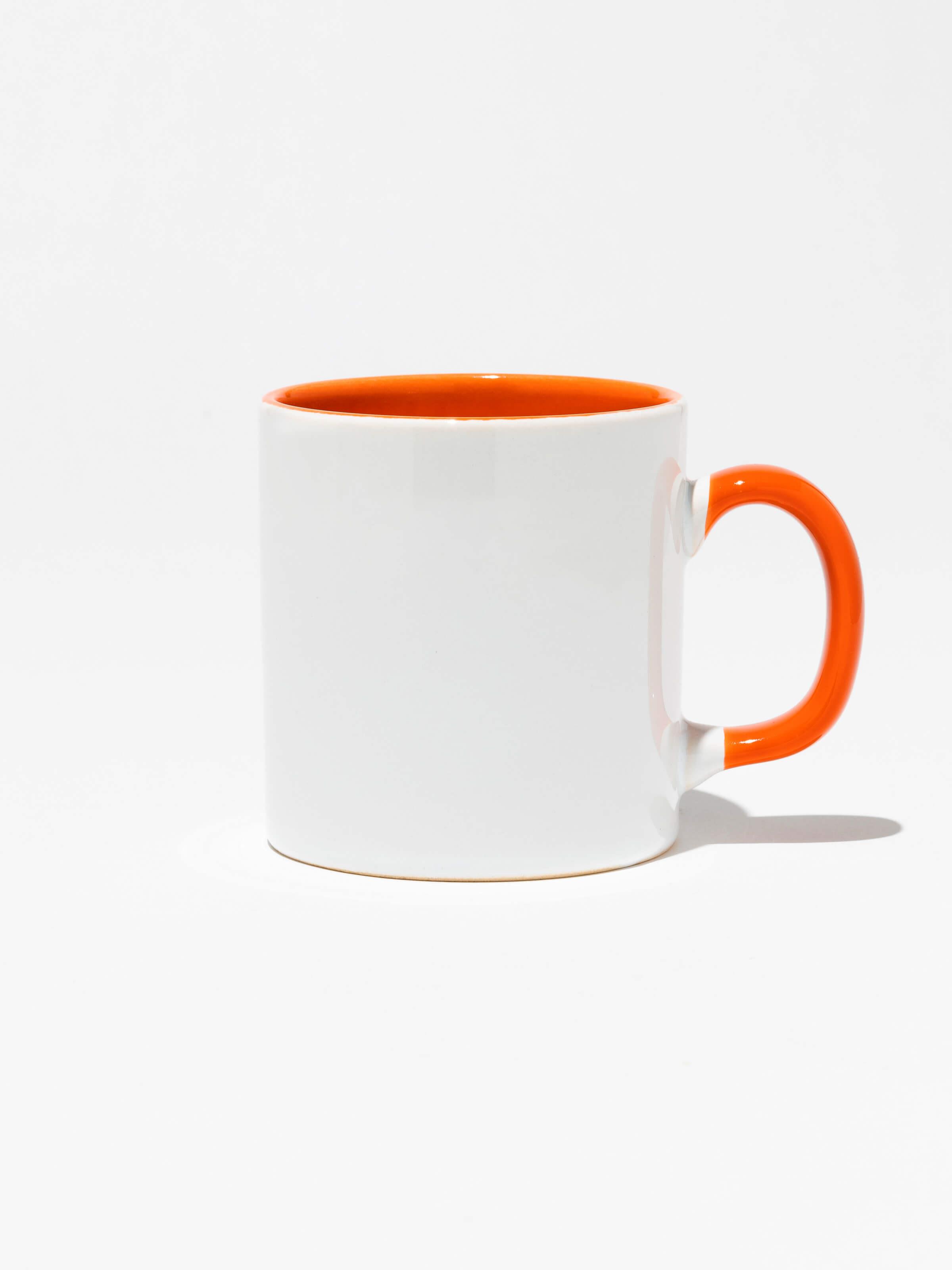 İçi Ve Kulpu Turuncu Kupa