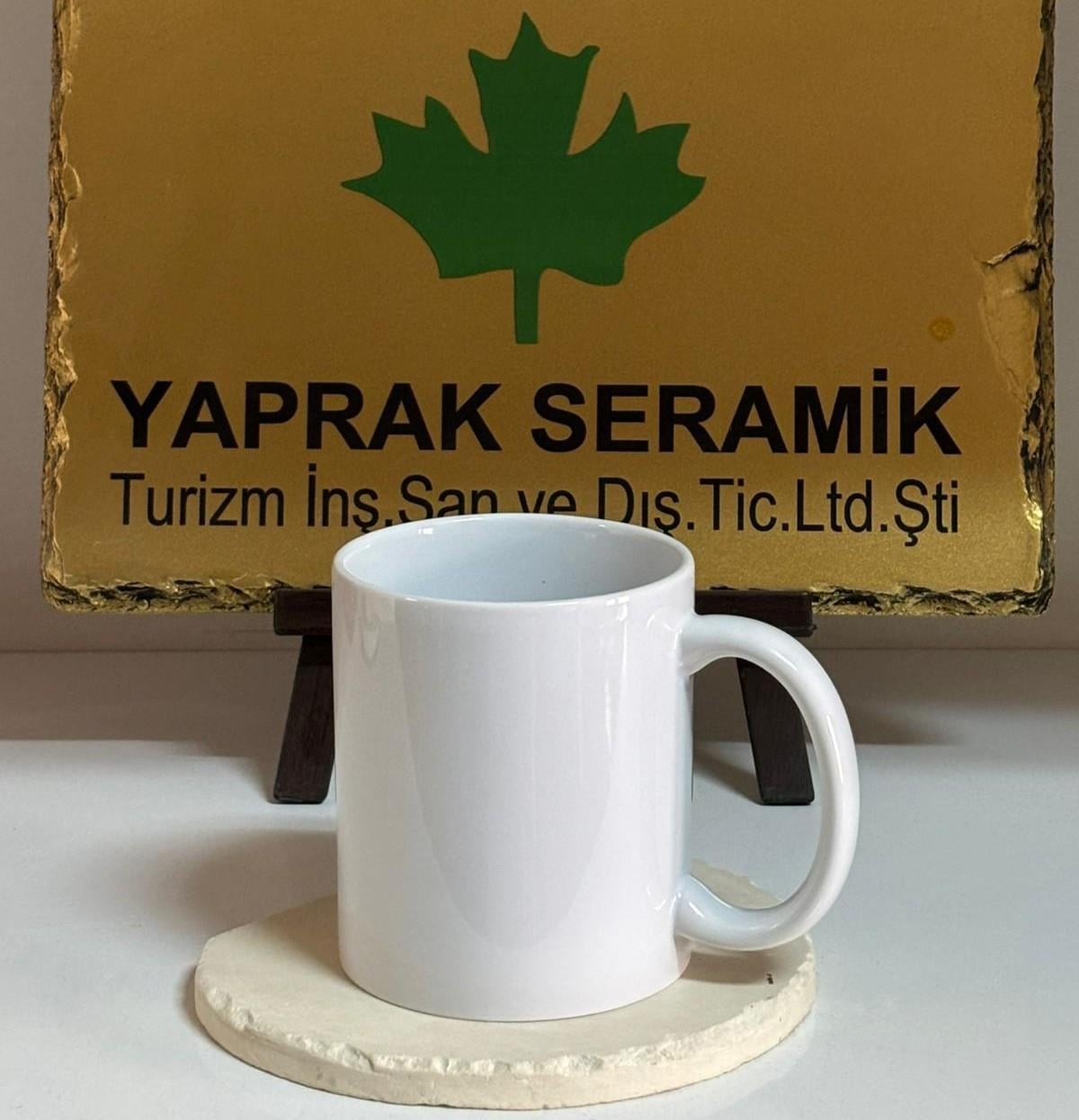 Porselen Premium A Kalite İthal Beyaz Kupa Bardak