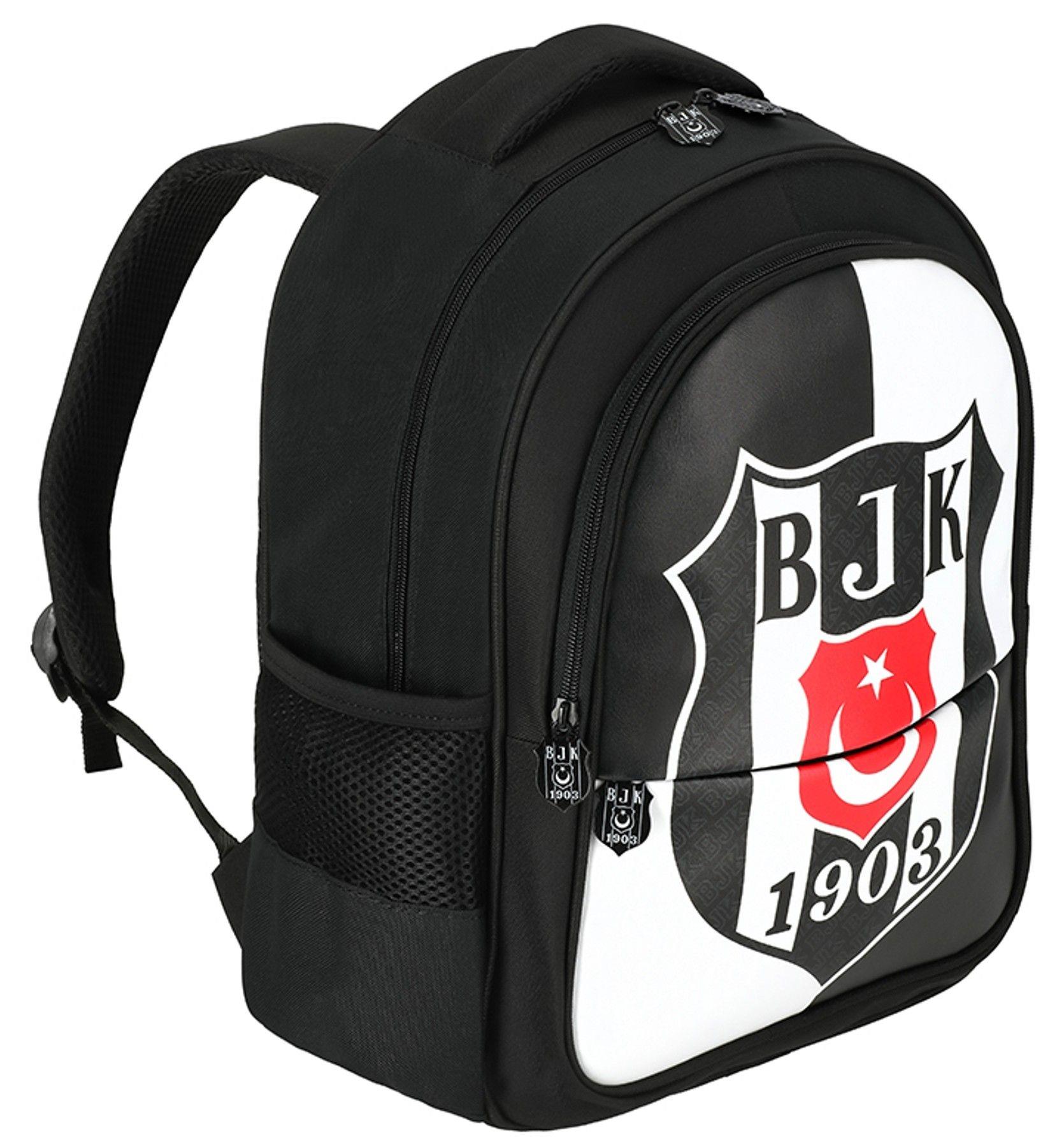 Beşiktaş BJK 1903 Logo Baskılı Erkek Çocuk Okul Çanta Seti - 25360 - Üç Bölmeli