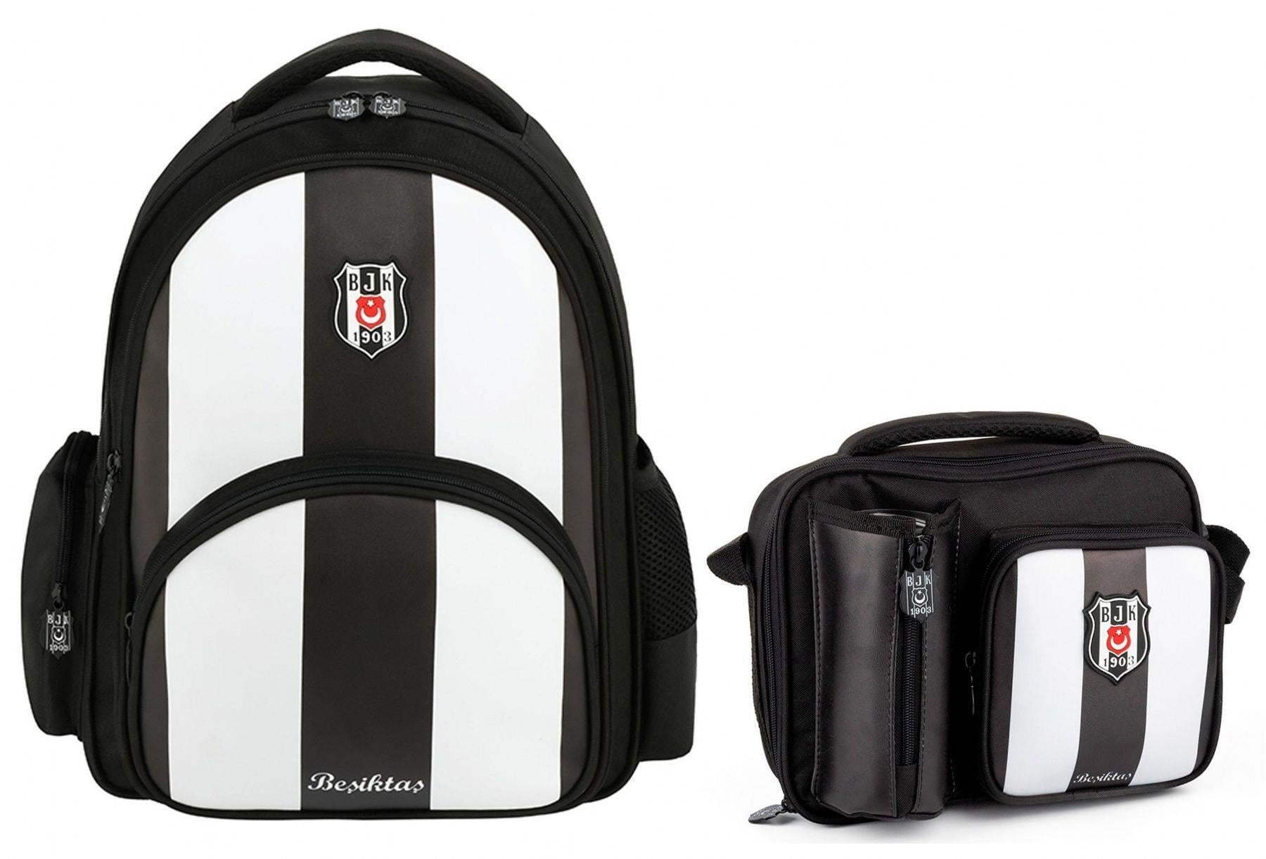 Beşiktaş Lisanslı Okul Çantası ve Beslenme Çantası Seti - SETME25356B