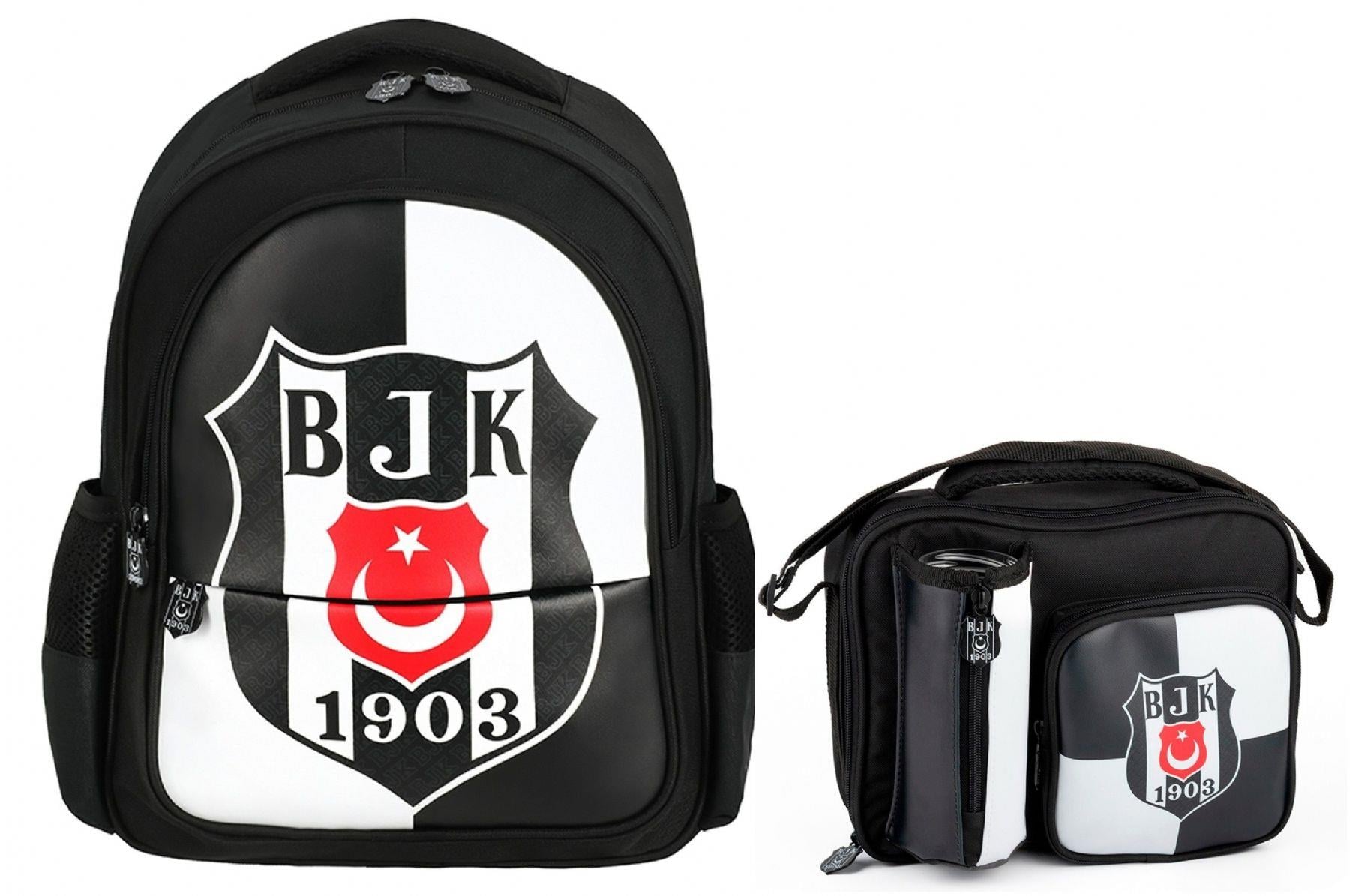 Beşiktaş Lisanslı Okul Sırt Çantası ve Beslenme Çantası Seti - SETME25360B