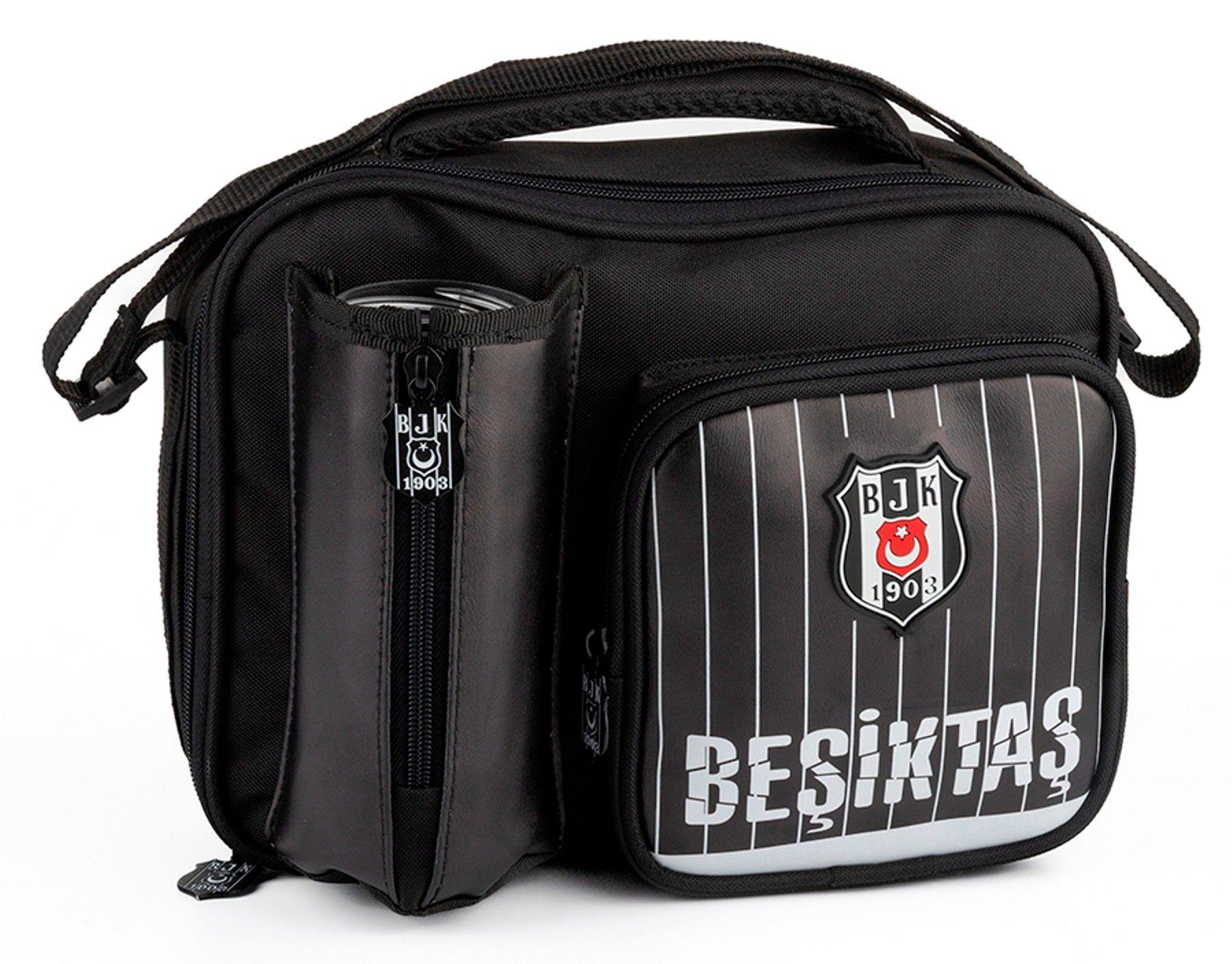 Beşiktaş Siyah İnce Çocuk Desenli Suni Deri Baslenme Çantası - ME25354