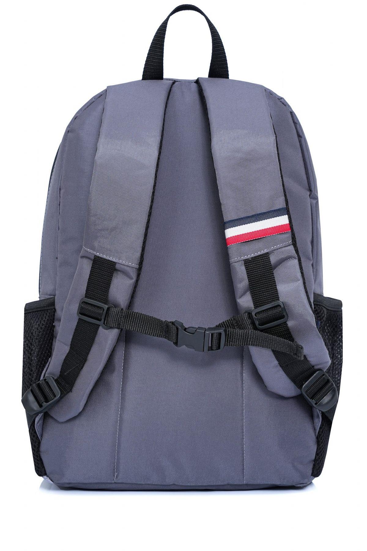 Cambridge Polo Club Gri Dört Bölmeli Erkek/Erkek Çocuk Okul, Günlük ve Seyahat Sırt Çantası - PLCAN2154-003
