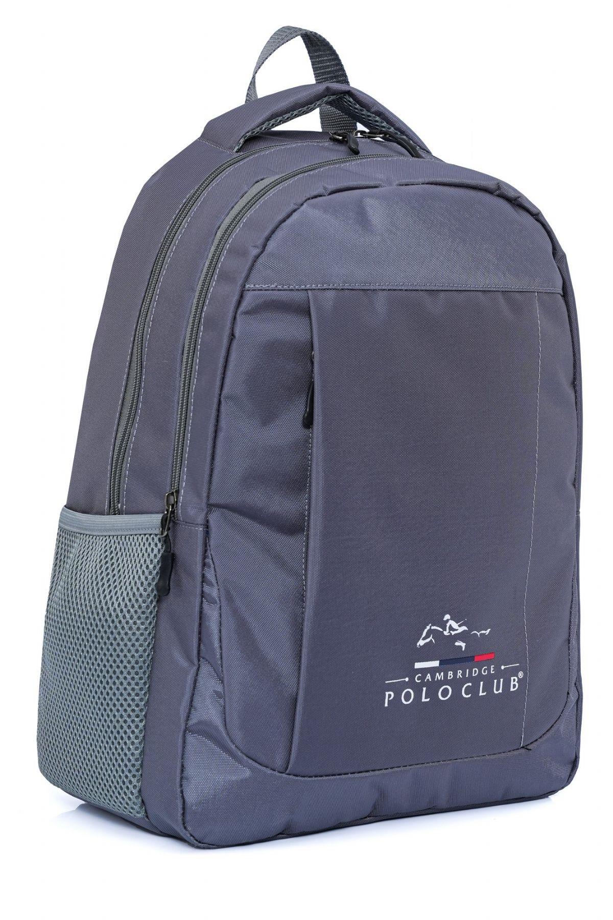Cambridge Polo Club Gri Günlük Okul ve Seyahat Sırt Çantası - Erkek/Erkek Çocuk - PLCAN2172-003