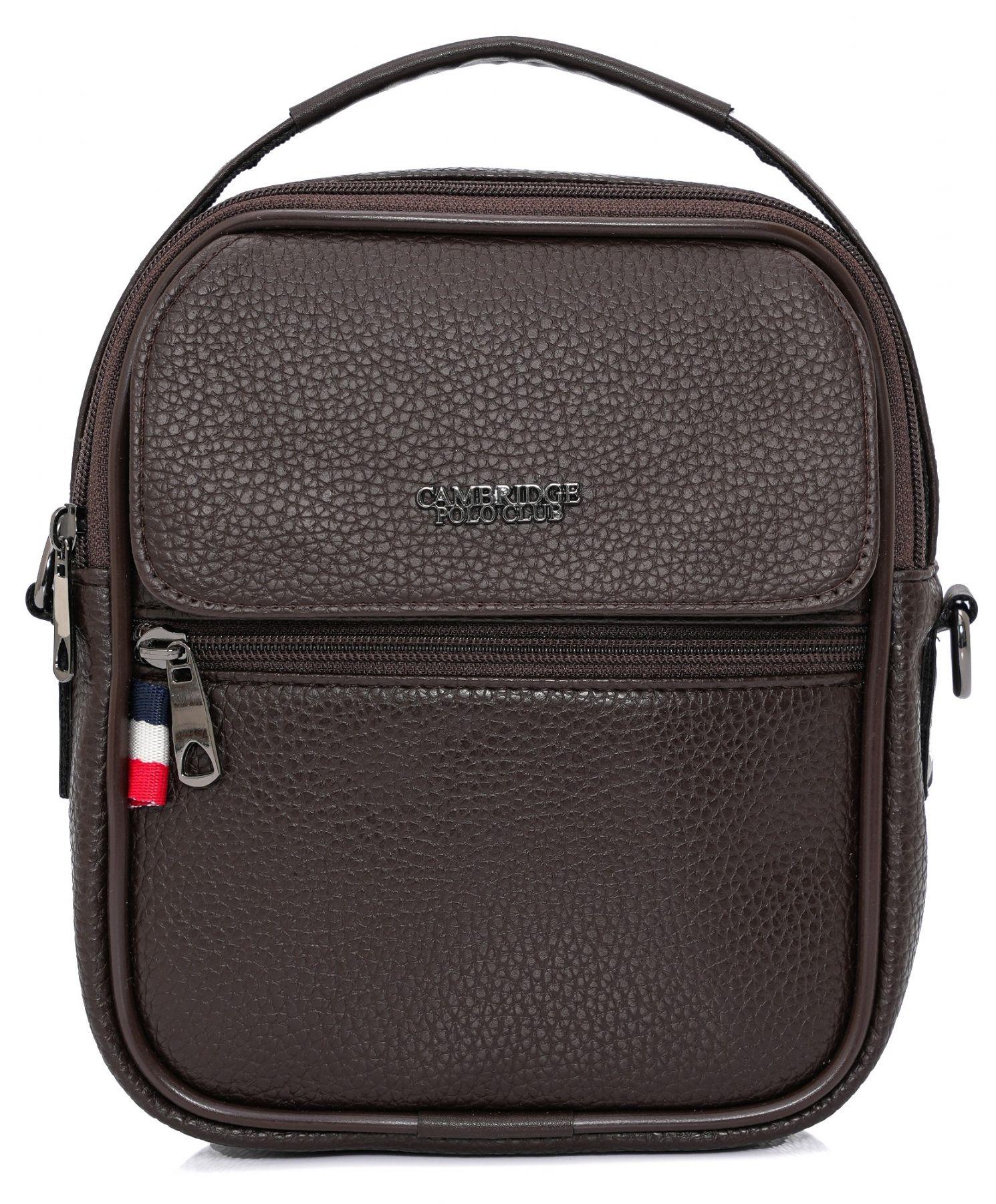 Cambridge Polo Club Kahverengi Suni Deri Erkek El Çantası - PLEVR50132